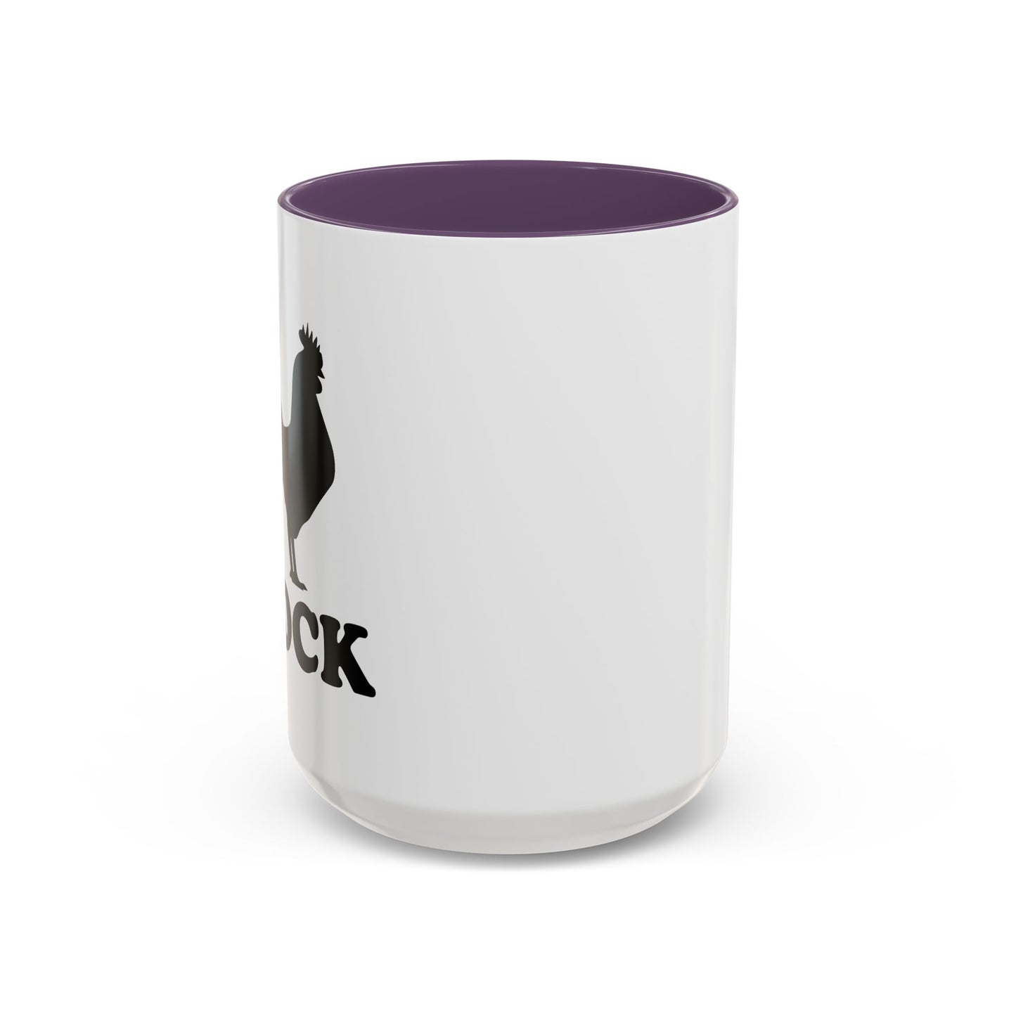 COCK BLOCK Accent BiColor Funny Sarcastic Mug