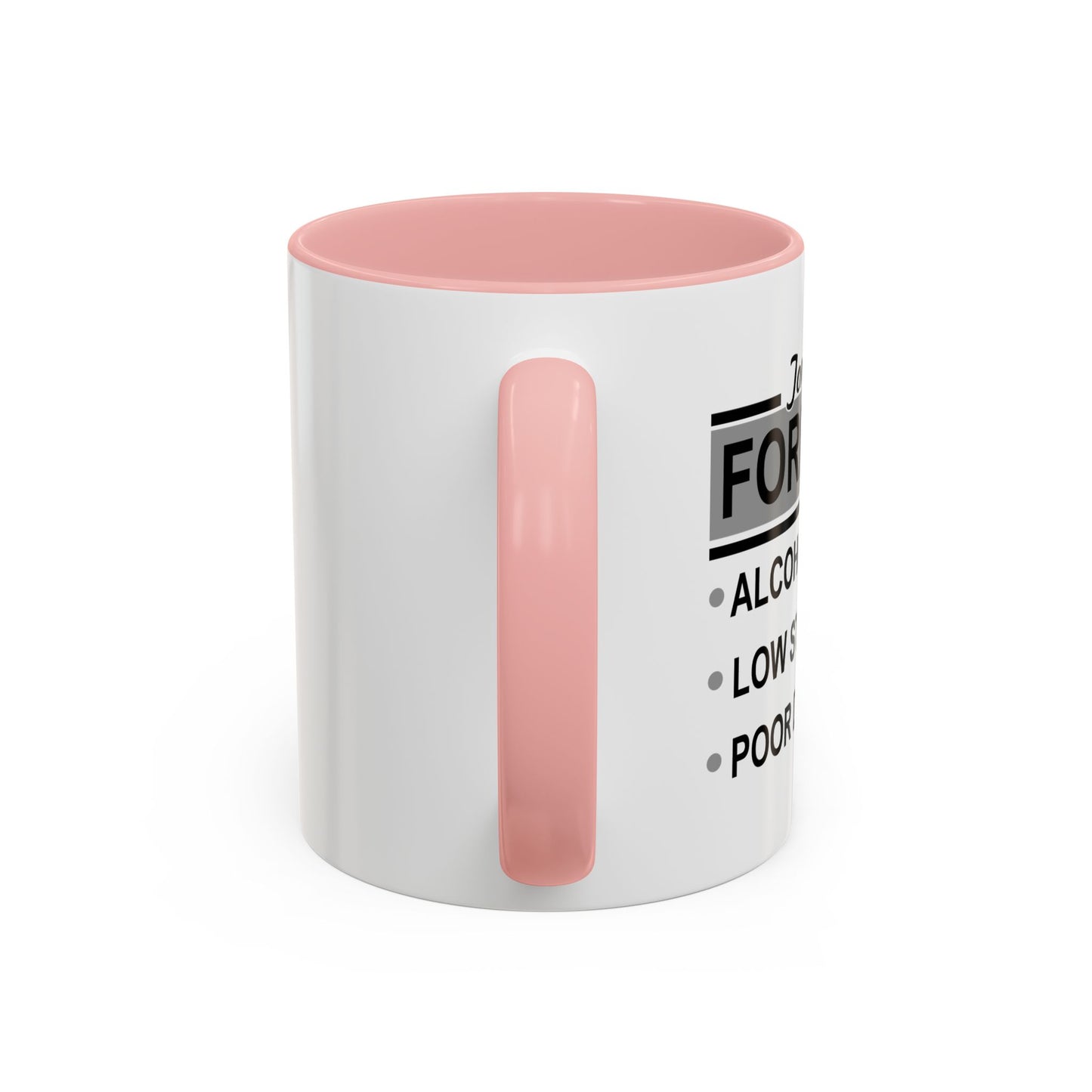 TONIGHT'S FORECAST Accent BiColor Funny Sarcastic Mug