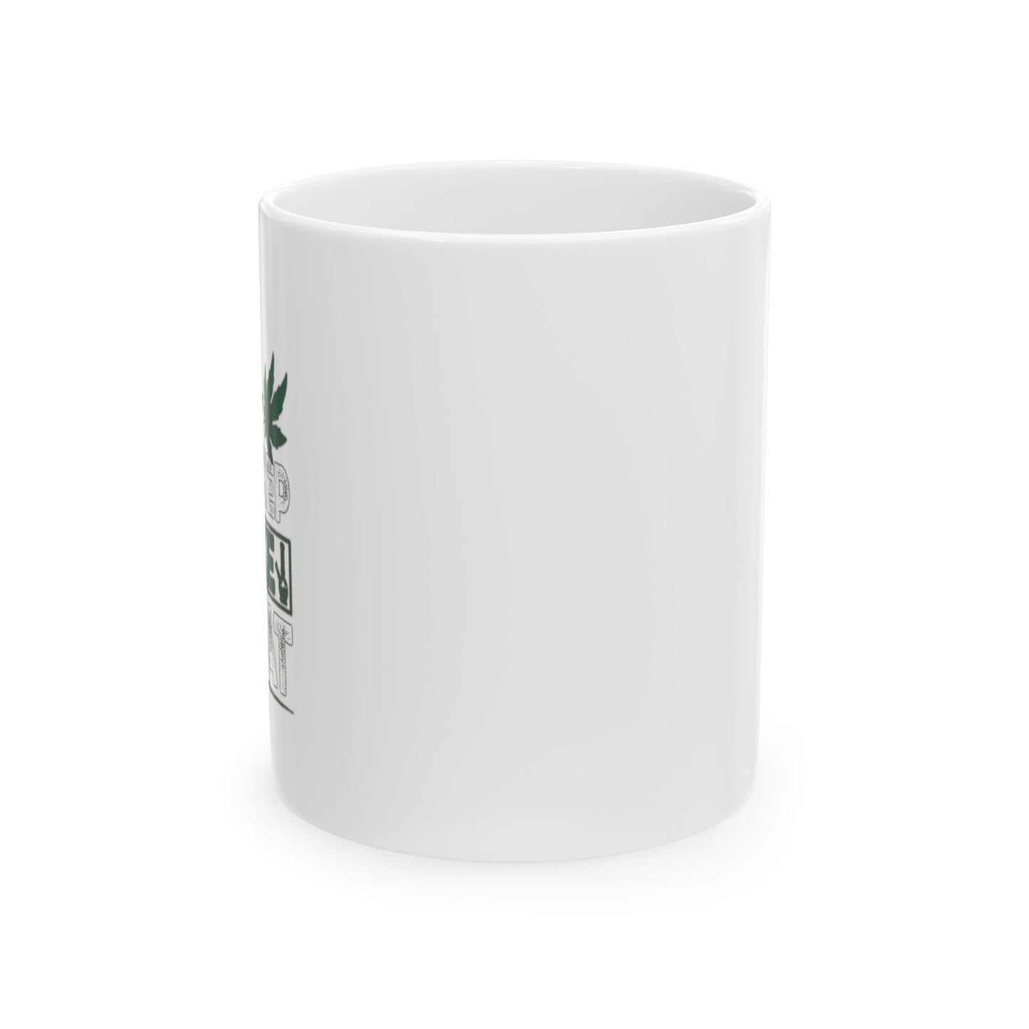 EAT SLEEP SMOKE REPEAT FUNNY SARCASTIC WHITE MUG