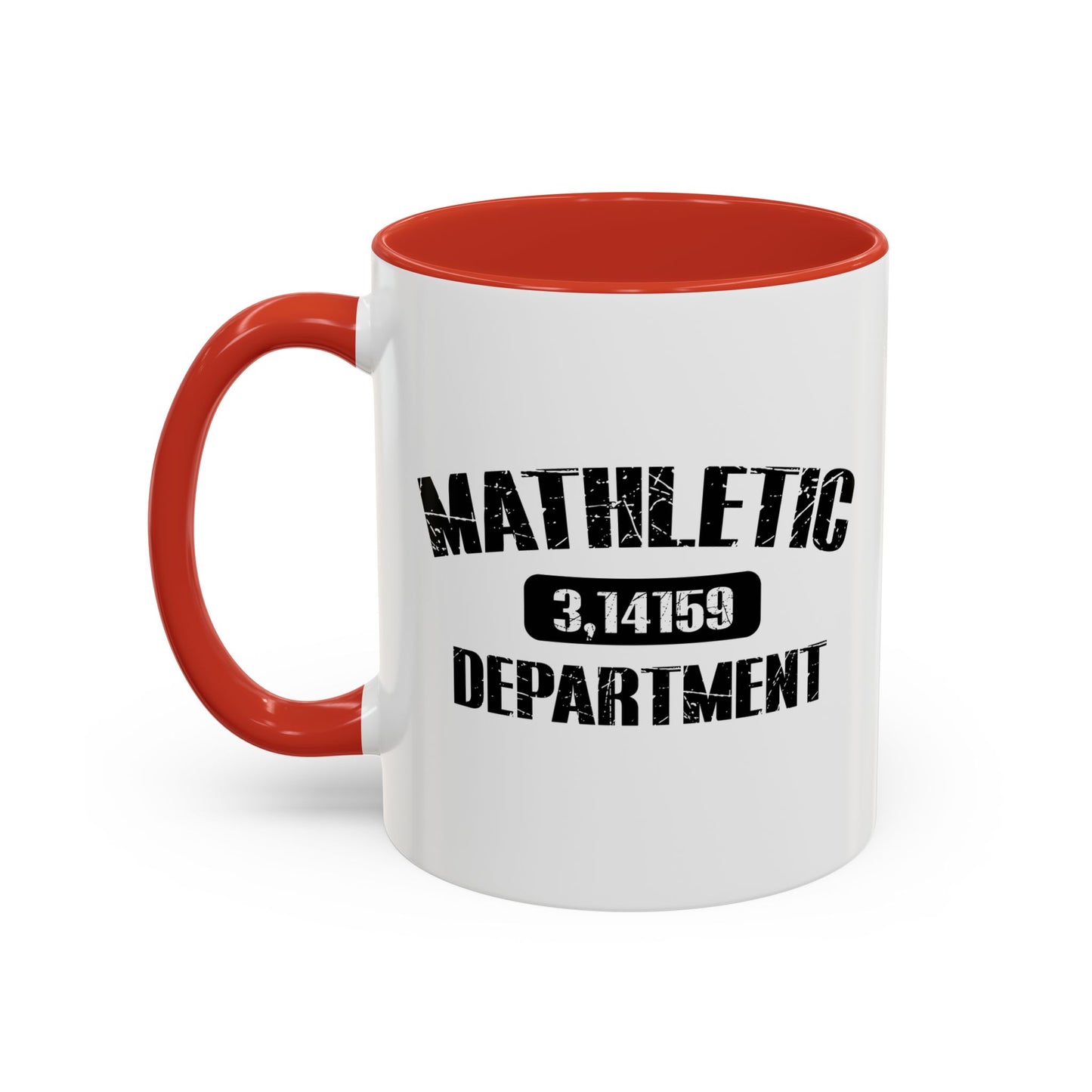 MATHLETIC DEPARTMENT Accent BiColor Funny Sarcastic Mug