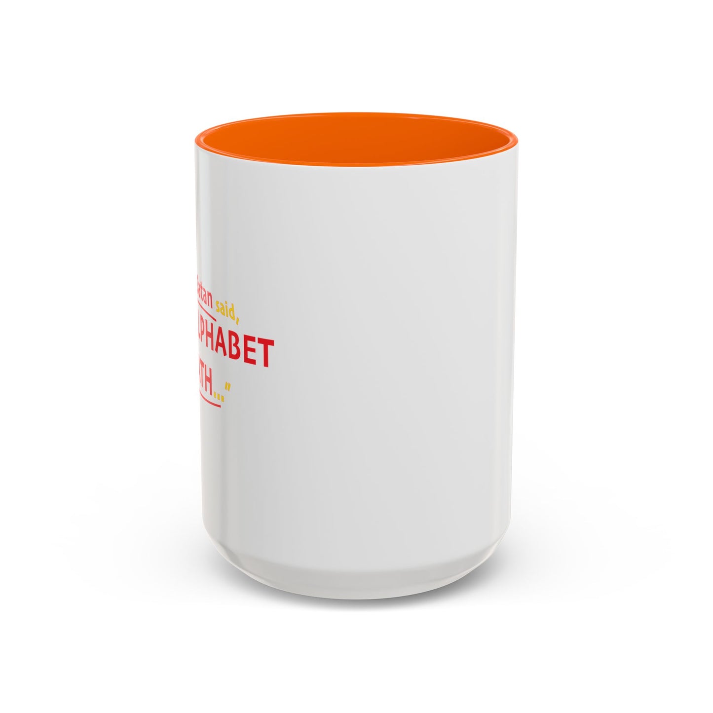 SATAN & MATH Accent BiColor Funny Sarcastic Mug