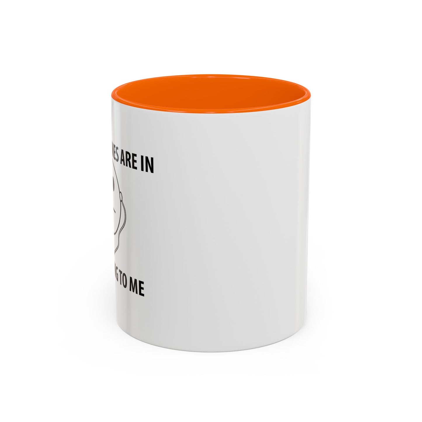 STOP TALKING TO ME Accent BiColor Funny Sarcastic Mug