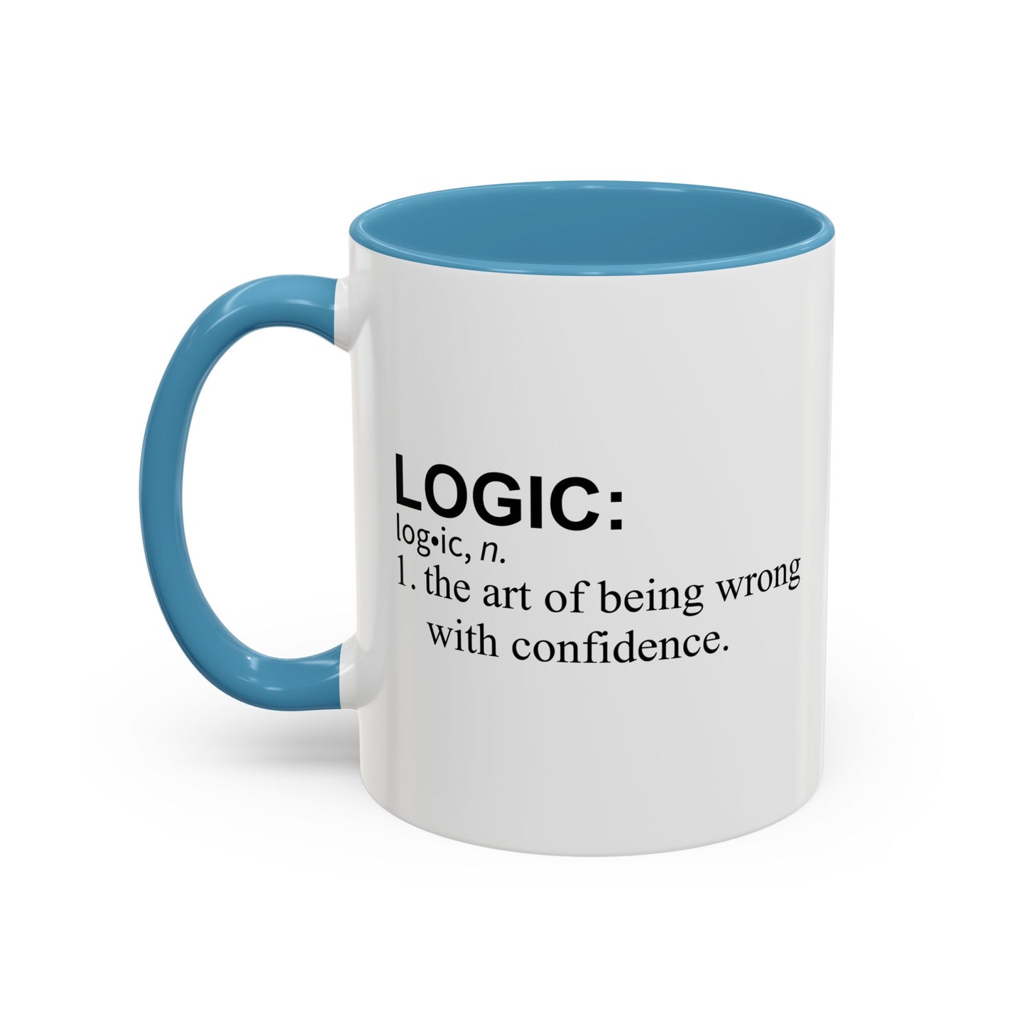 LOGIC n. Accent BiColor Funny Sarcastic Mug