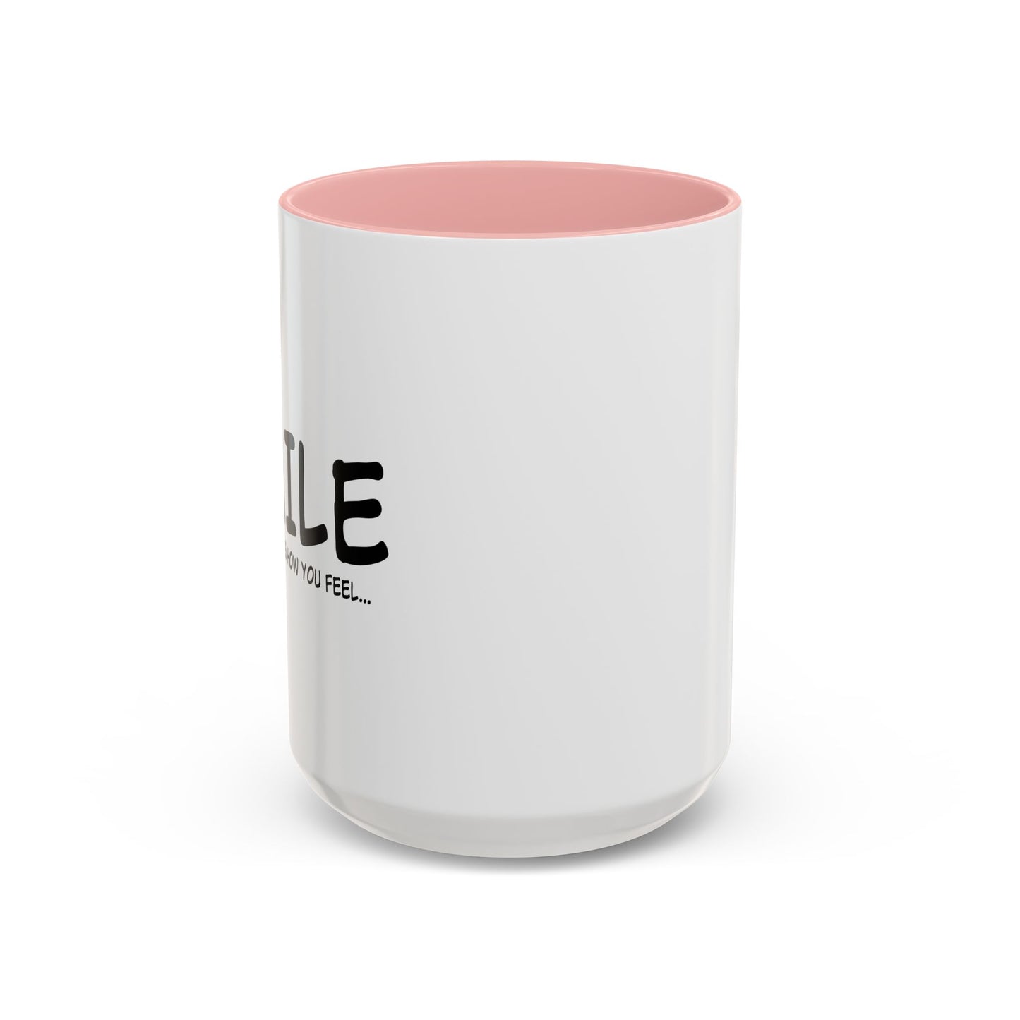 NO ONE CARES HOW YOU FEEL Accent BiColor Funny Sarcastic Mug