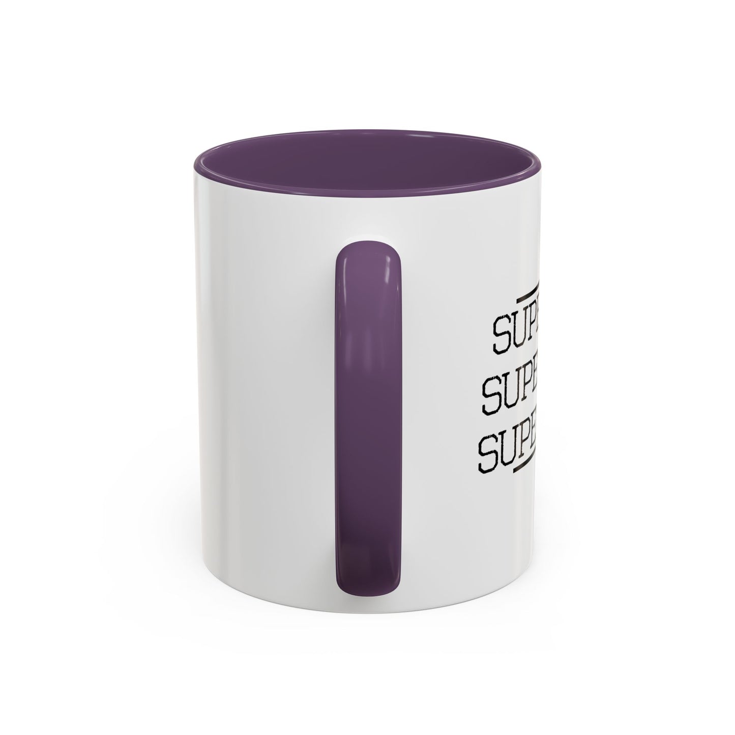 SUPER MOM Accent BiColor Mug