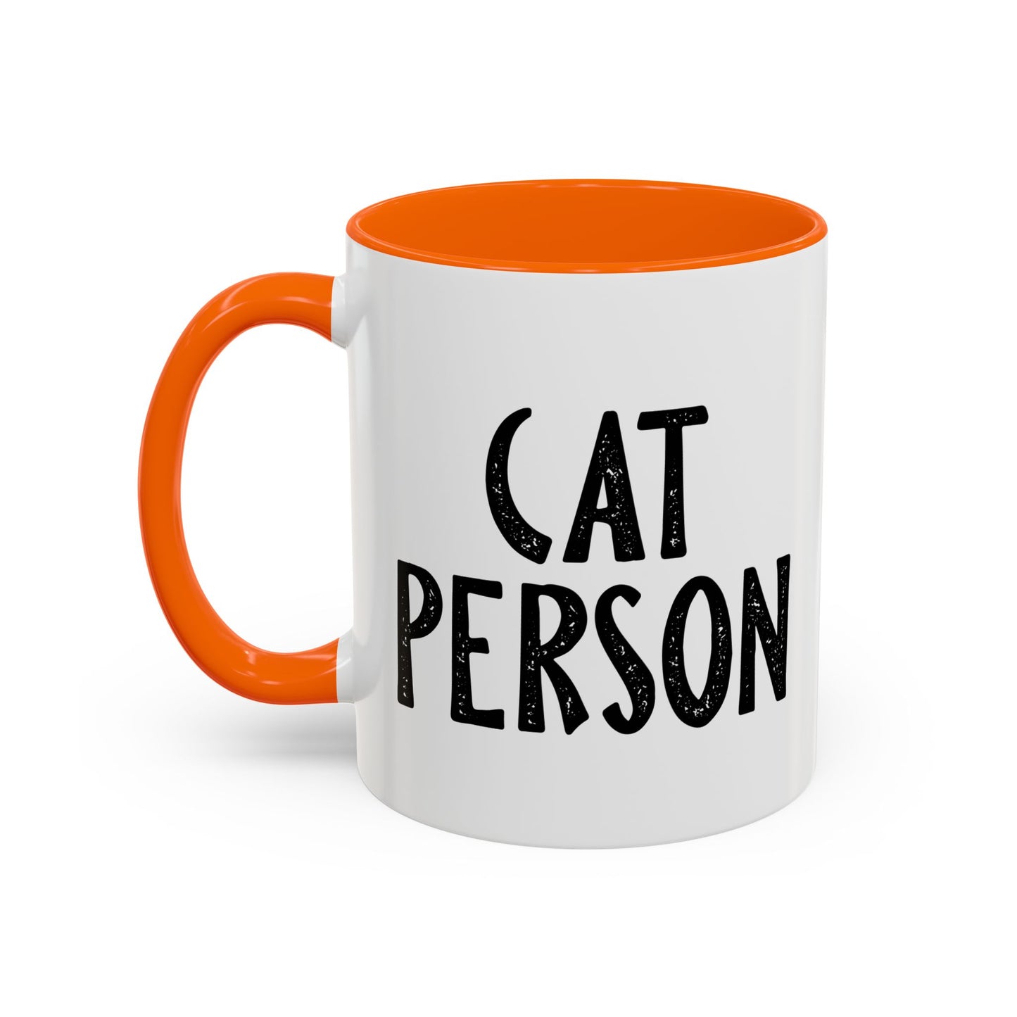 CAT PERSON Accent BiColor Funny Sarcastic Mug