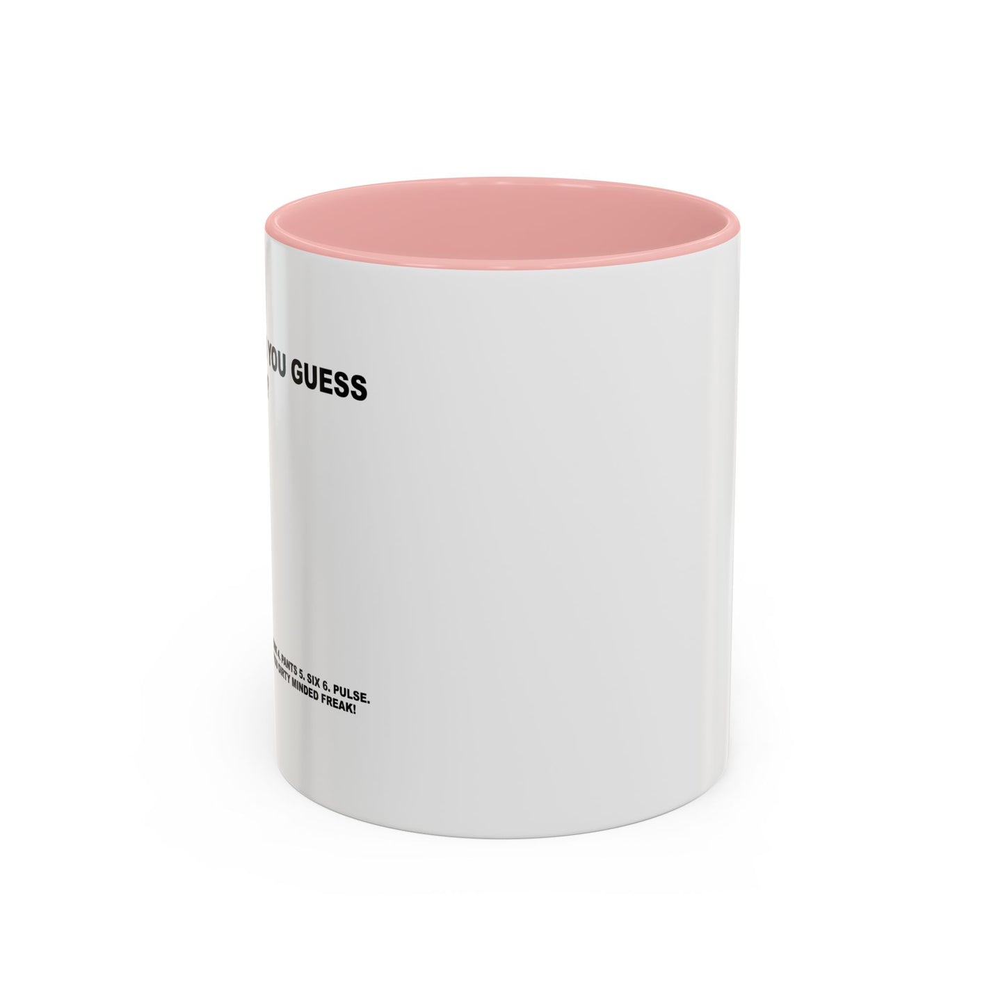 GUESS THESE WORDS Accent BiColor Funny Sarcastic Mug