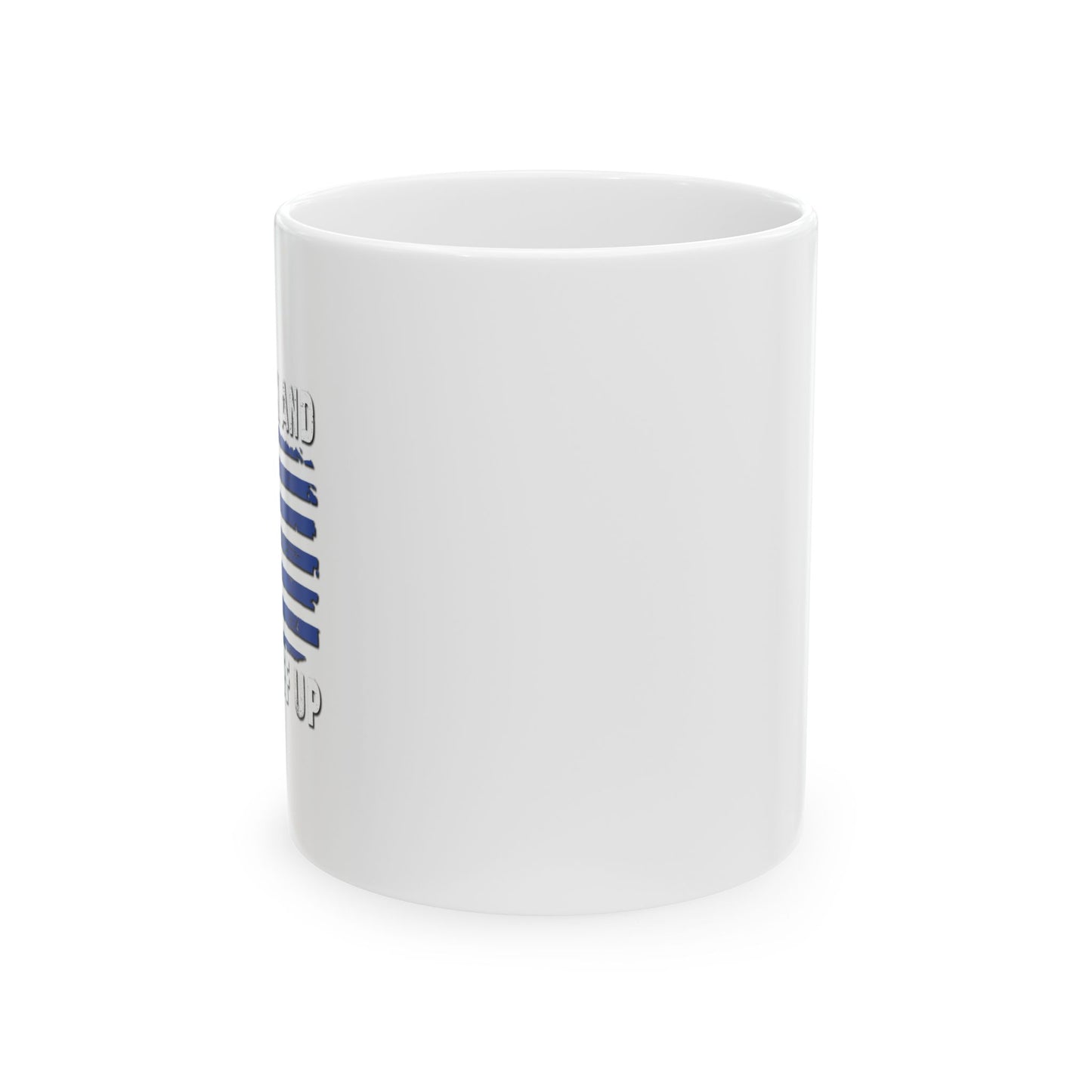 LETS DRINK AND BLOW STUFF UP FUNNY SARCASTIC WHITE MUG