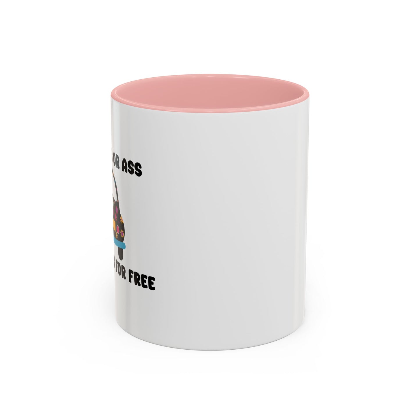 NO ONE RIDES 4 FREE Accent BiColor Funny Sarcastic Mug