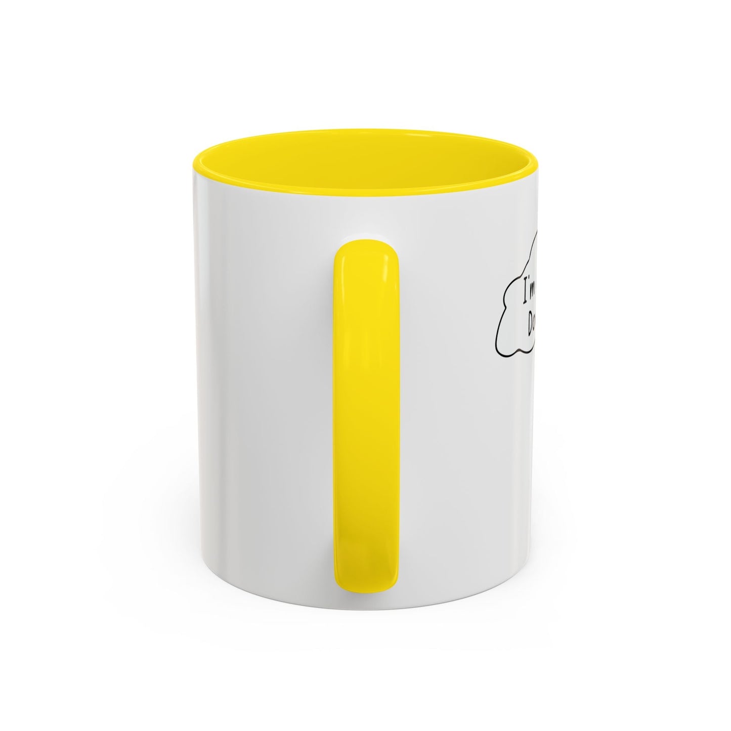 I'M A LITTLE DOOR KEY Accent BiColor Funny Sarcastic Mug