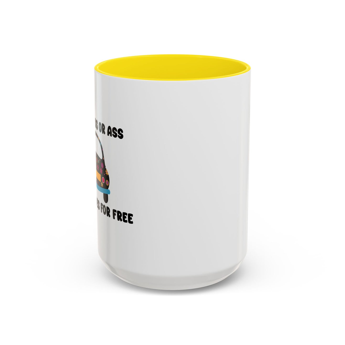 NO ONE RIDES 4 FREE Accent BiColor Funny Sarcastic Mug