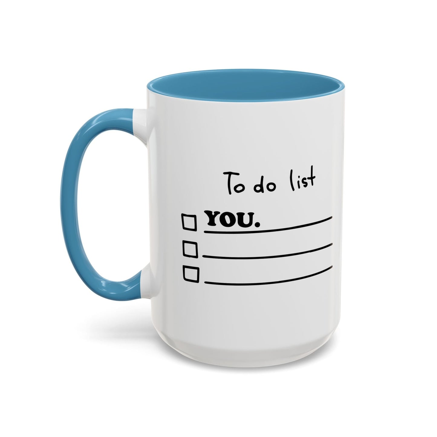 TO DO LIST Accent BiColor Funny Sarcastic Mug