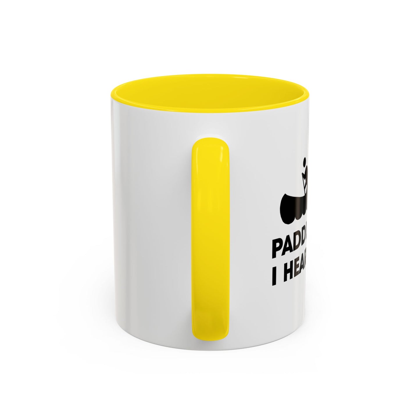 PADDLE FASTER, I HEAR BANJOS Accent BiColor Funny Sarcastic Mug