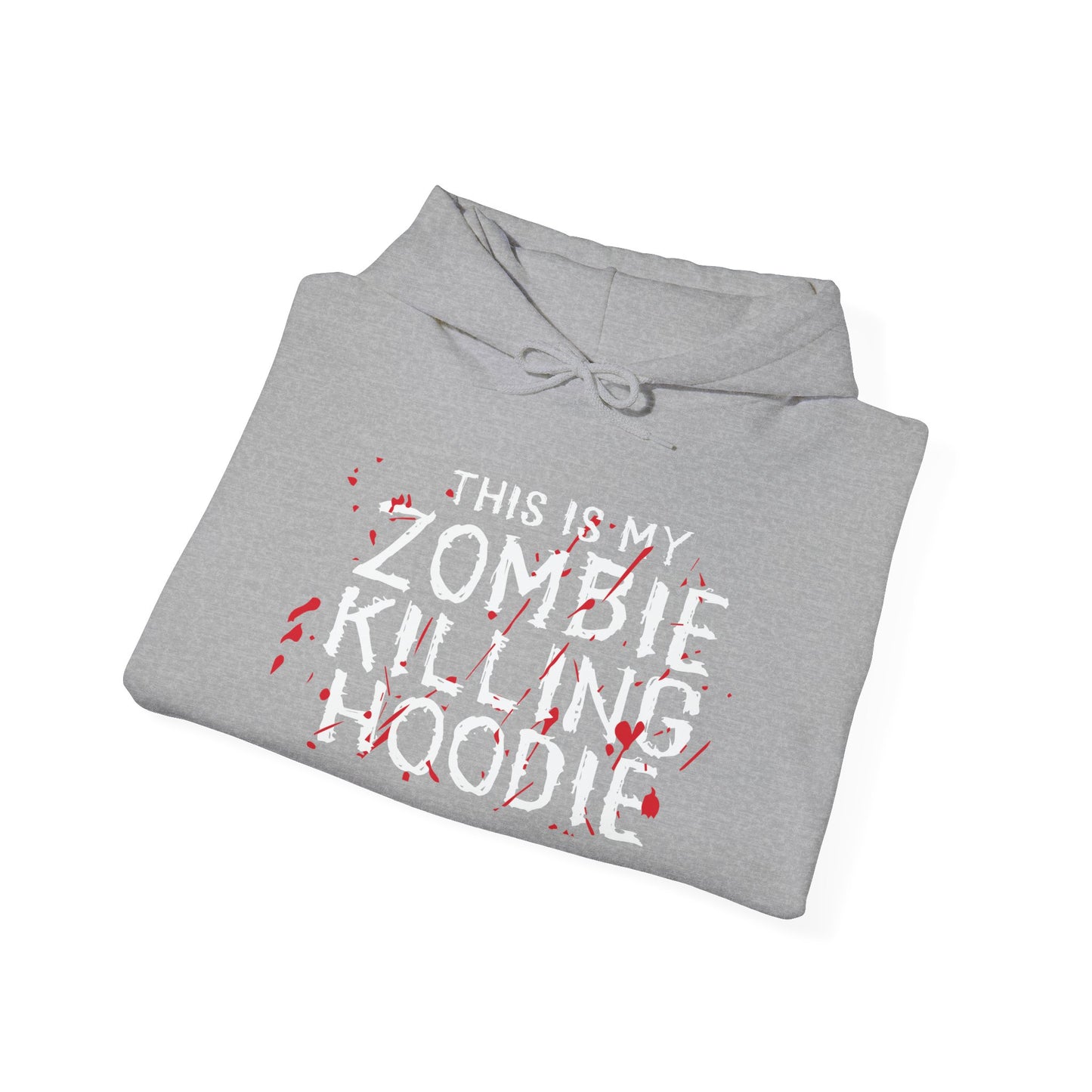 THIS IS MY ZOMBIE KILLING HOODIE - Premium Unisex Funny Sarcastic Black Hoodie Sweatshirt