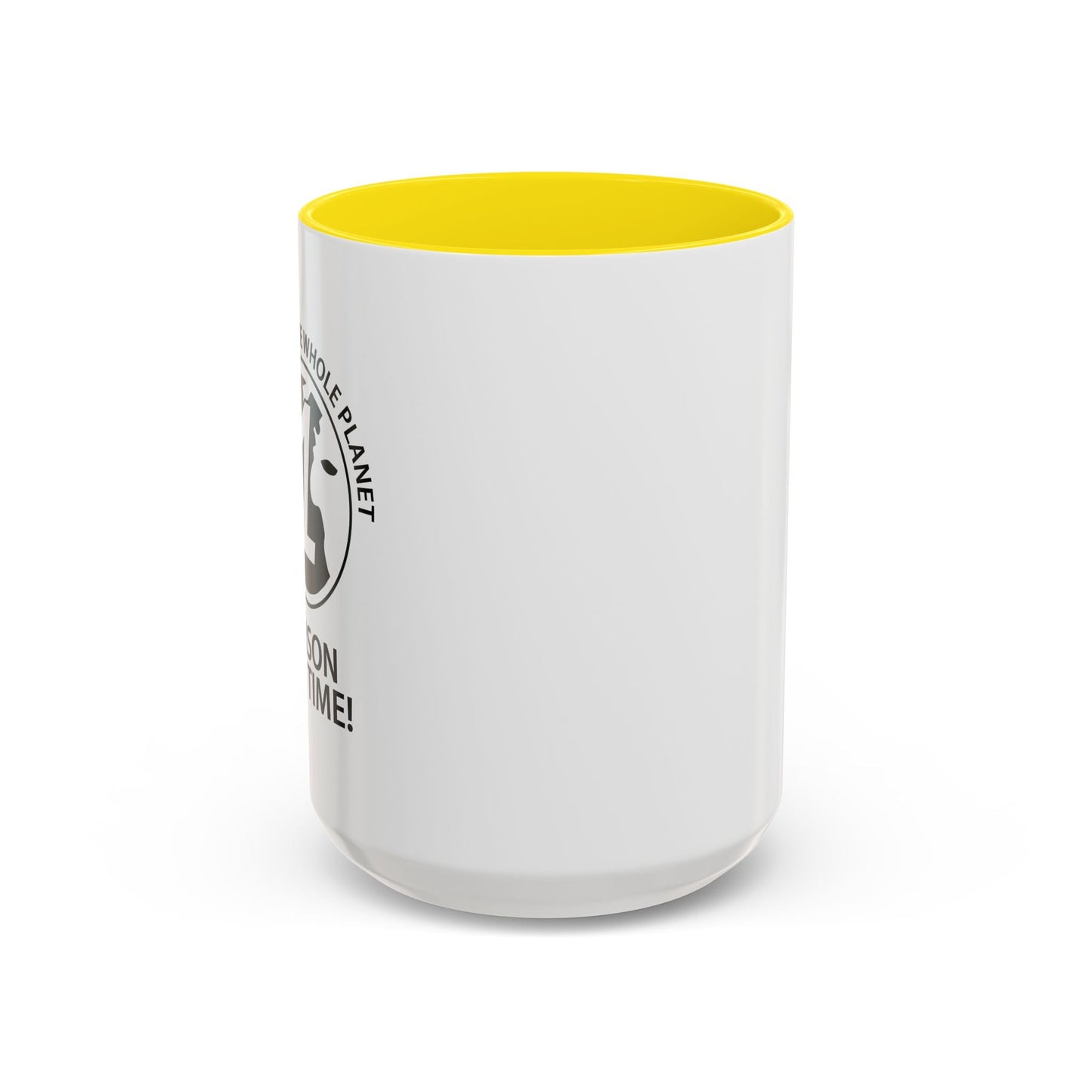 PISSING OFF THE WHOLE PLANET Accent BiColor Funny Sarcastic Mug