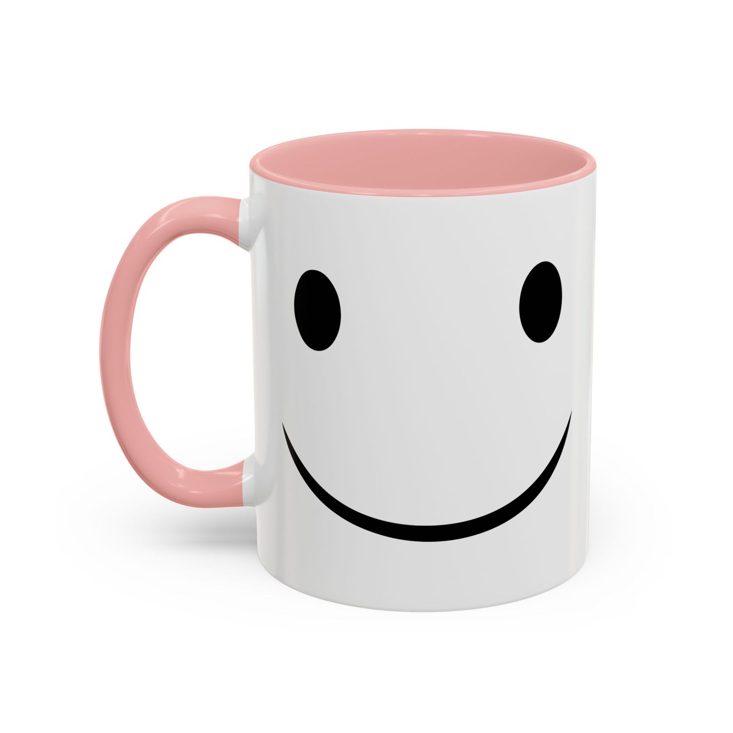 HAPPY SMILE Accent BiColor Funny Sarcastic Mug