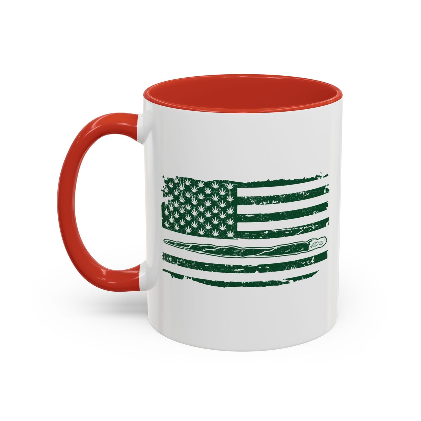 420 FLAG Accent BiColor Funny Sarcastic Mug