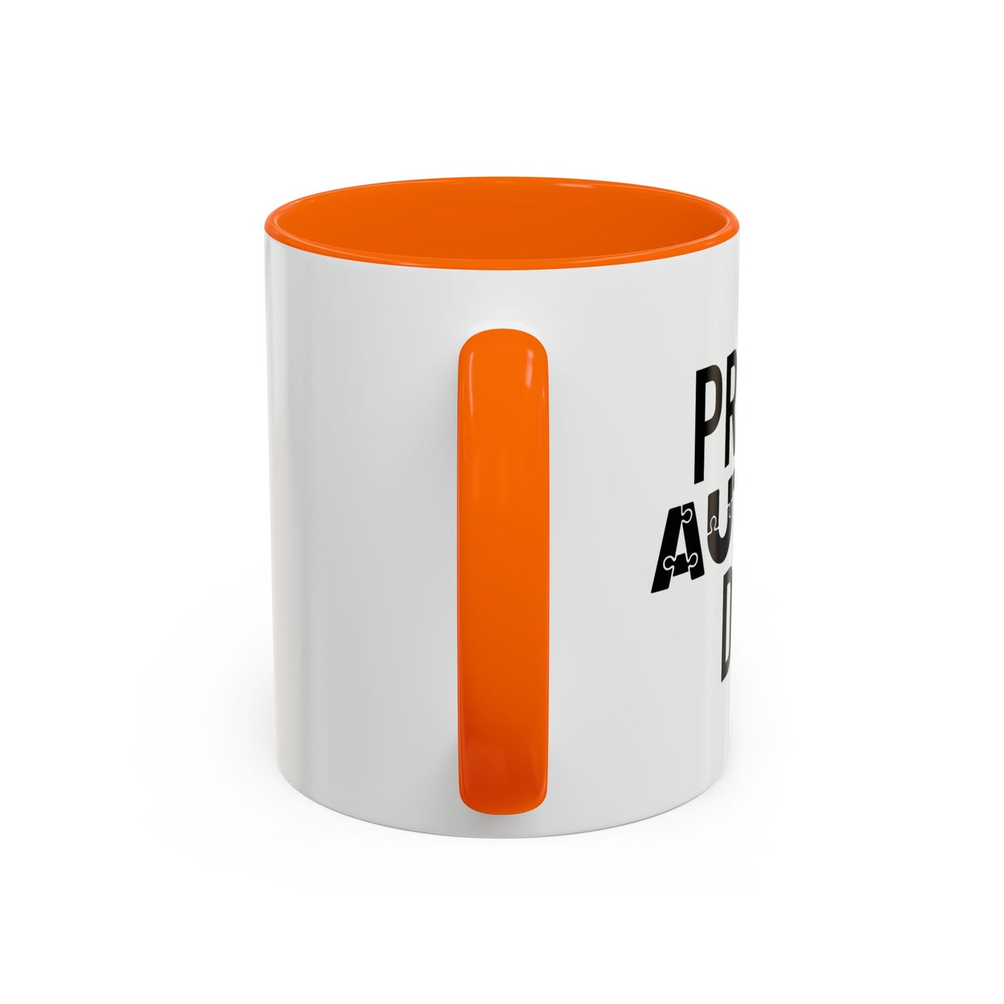 PROUD AUTISM DAD Accent BiColor Mug