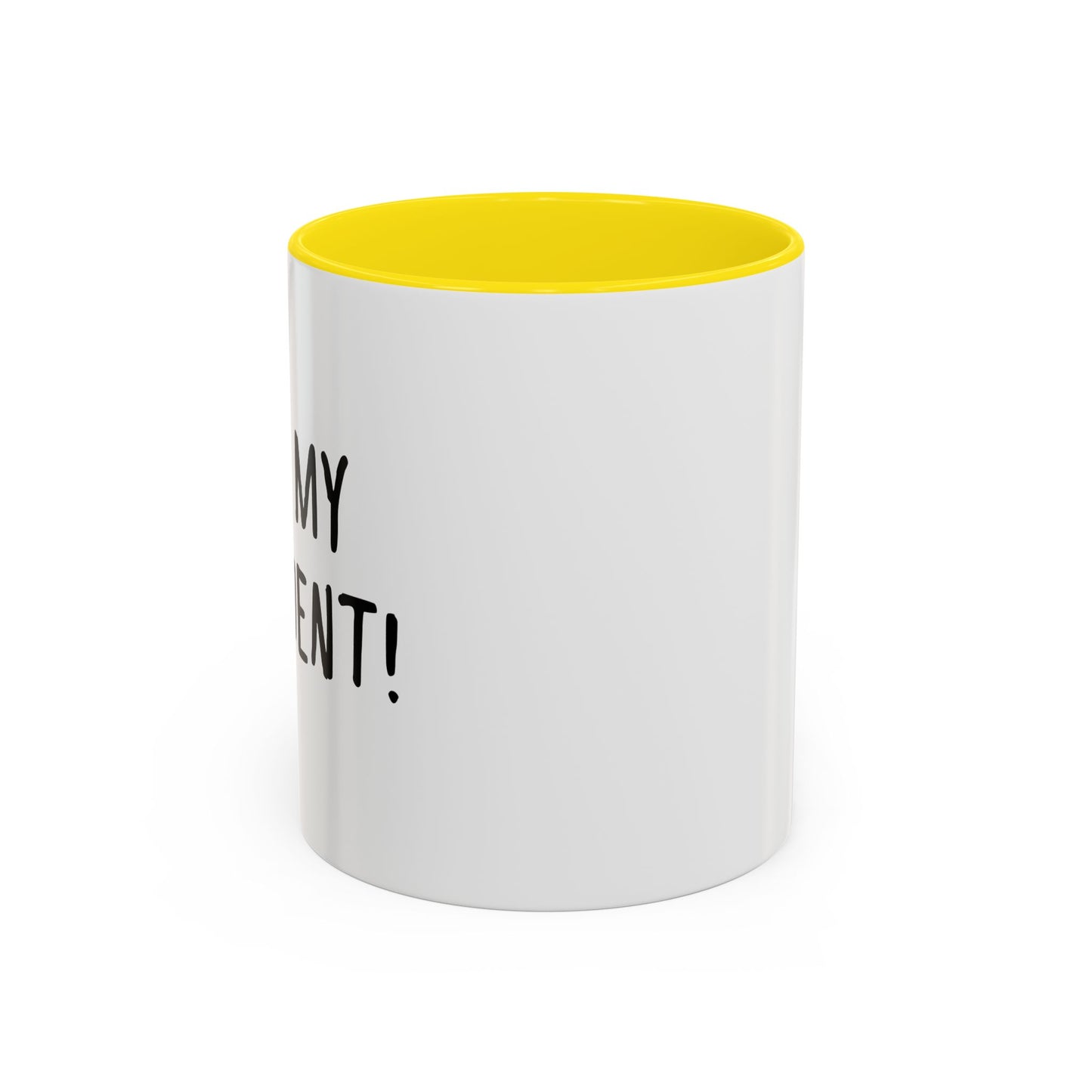 NOT MY PRESIDENT! Accent BiColor Funny Sarcastic Mug