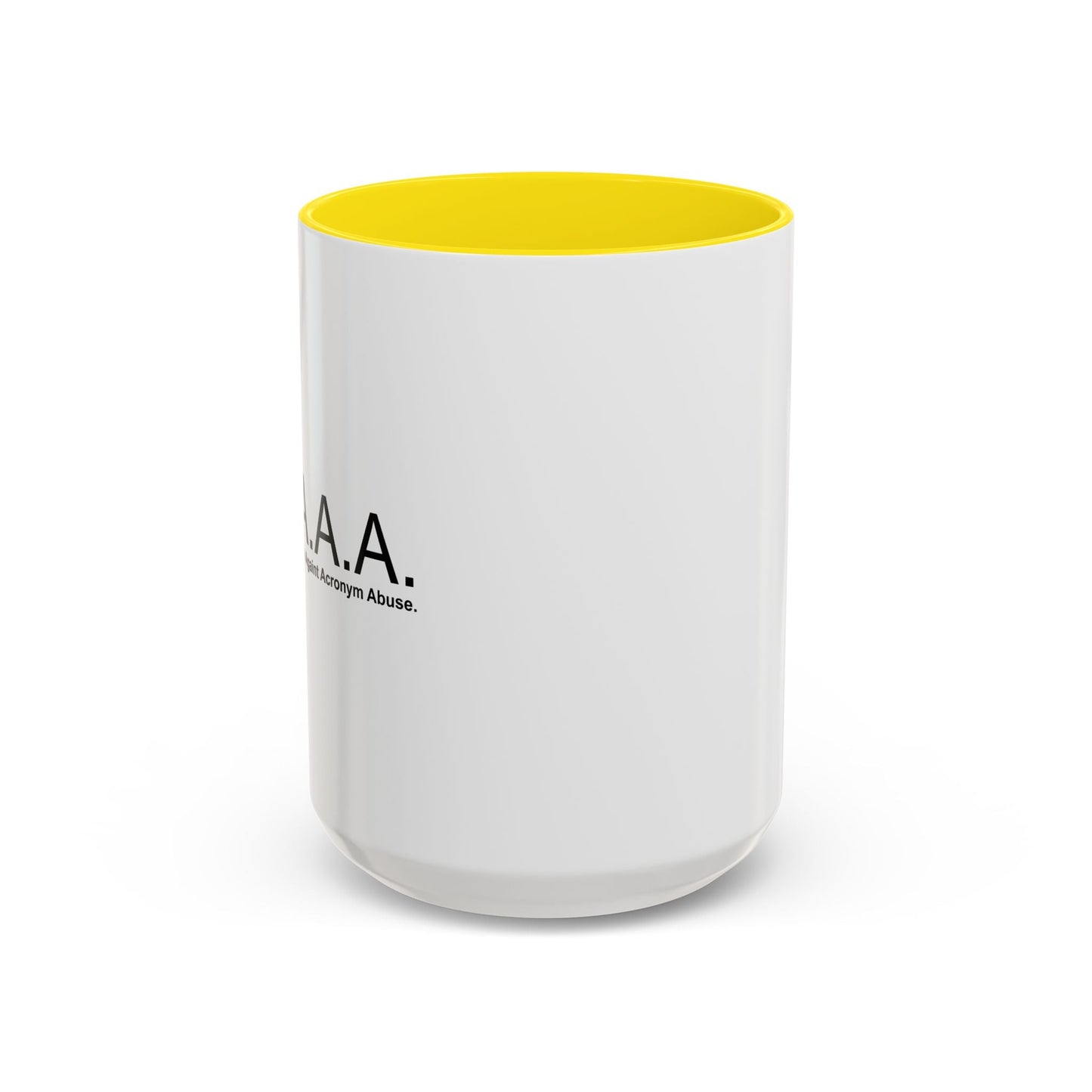 ACRONYM ABUSE ASSOCIATION Accent BiColor Funny Sarcastic Mug