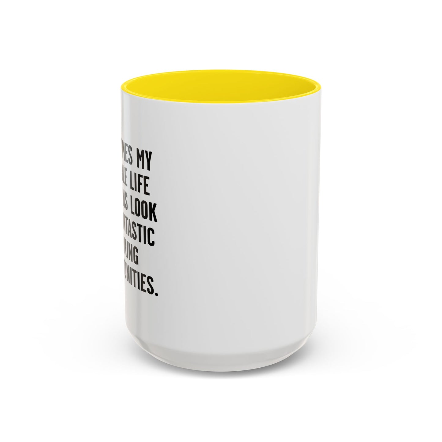 MY TERRIBLE LIFE DECISIONS Accent BiColor Funny Sarcastic Mug