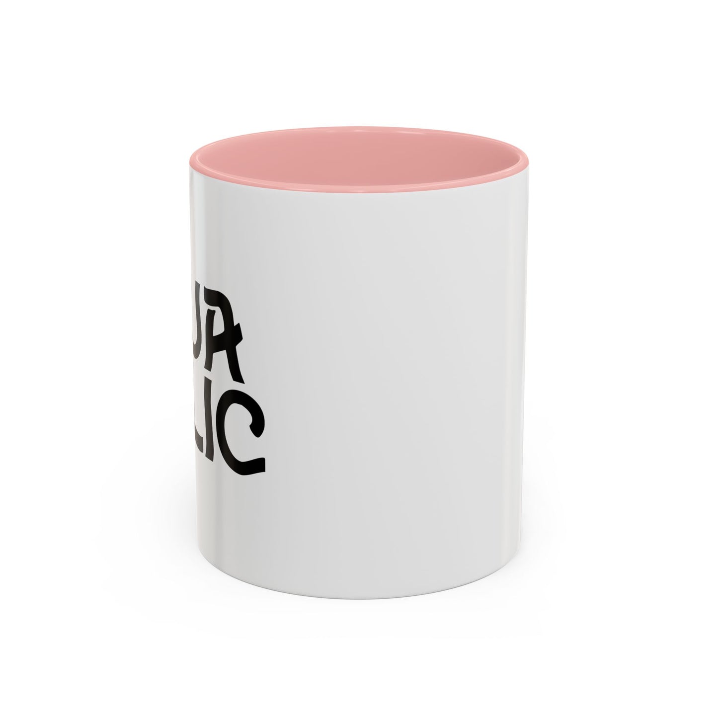 AQUAHOLIC Accent BiColor Funny Sarcastic Mug