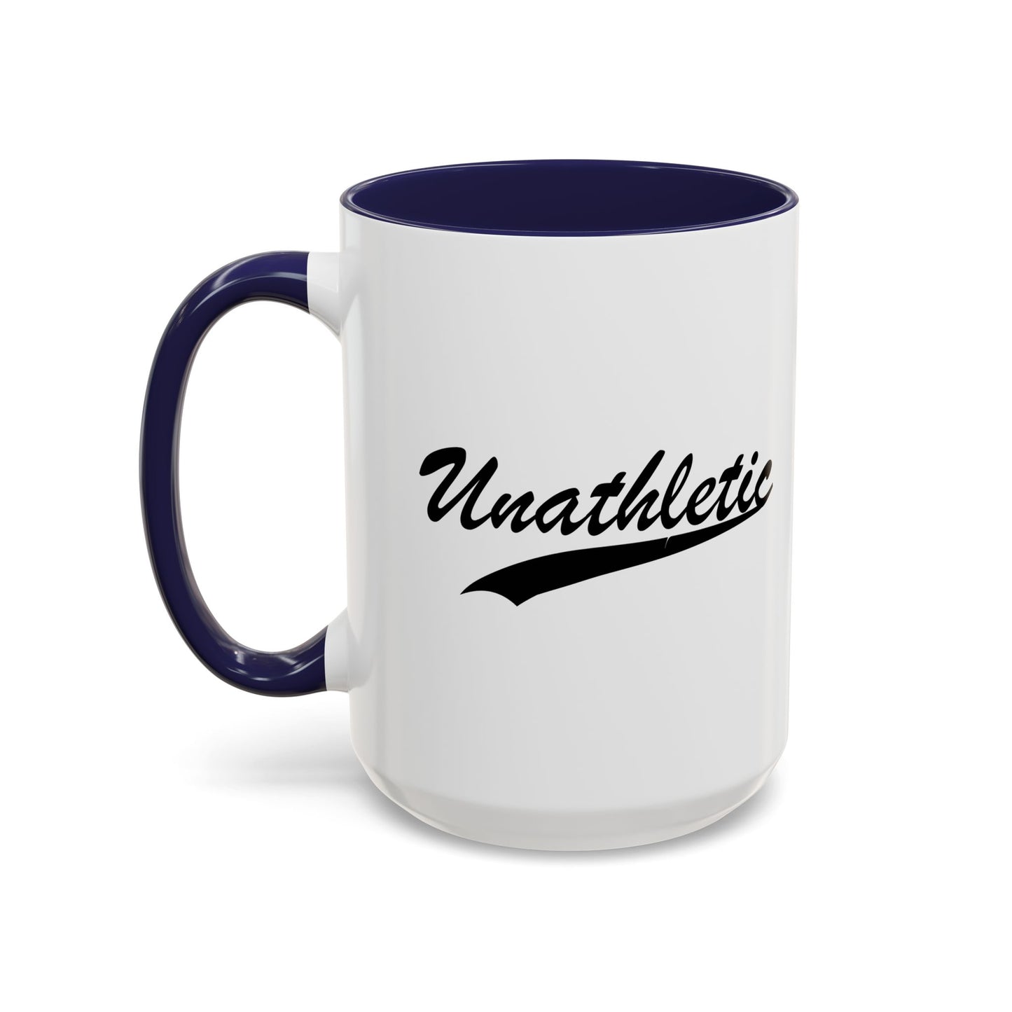 UNATHLETIC Accent BiColor Funny Sarcastic Mug