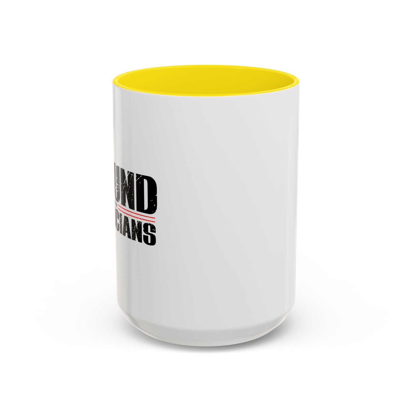 DEFUND POLITICIANS Accent BiColor Funny Sarcastic Mug