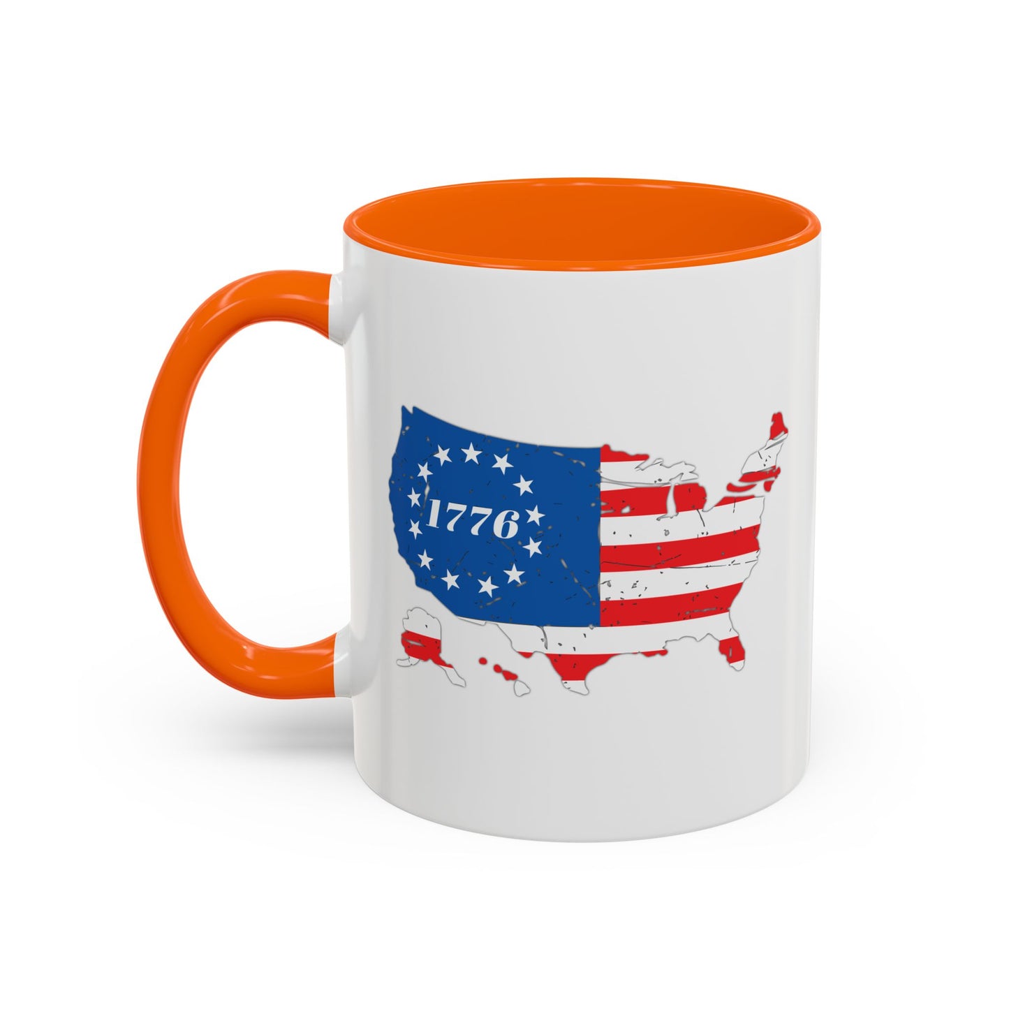 BETSY FLAG USA MAP Accent BiColor Funny Sarcastic Mug