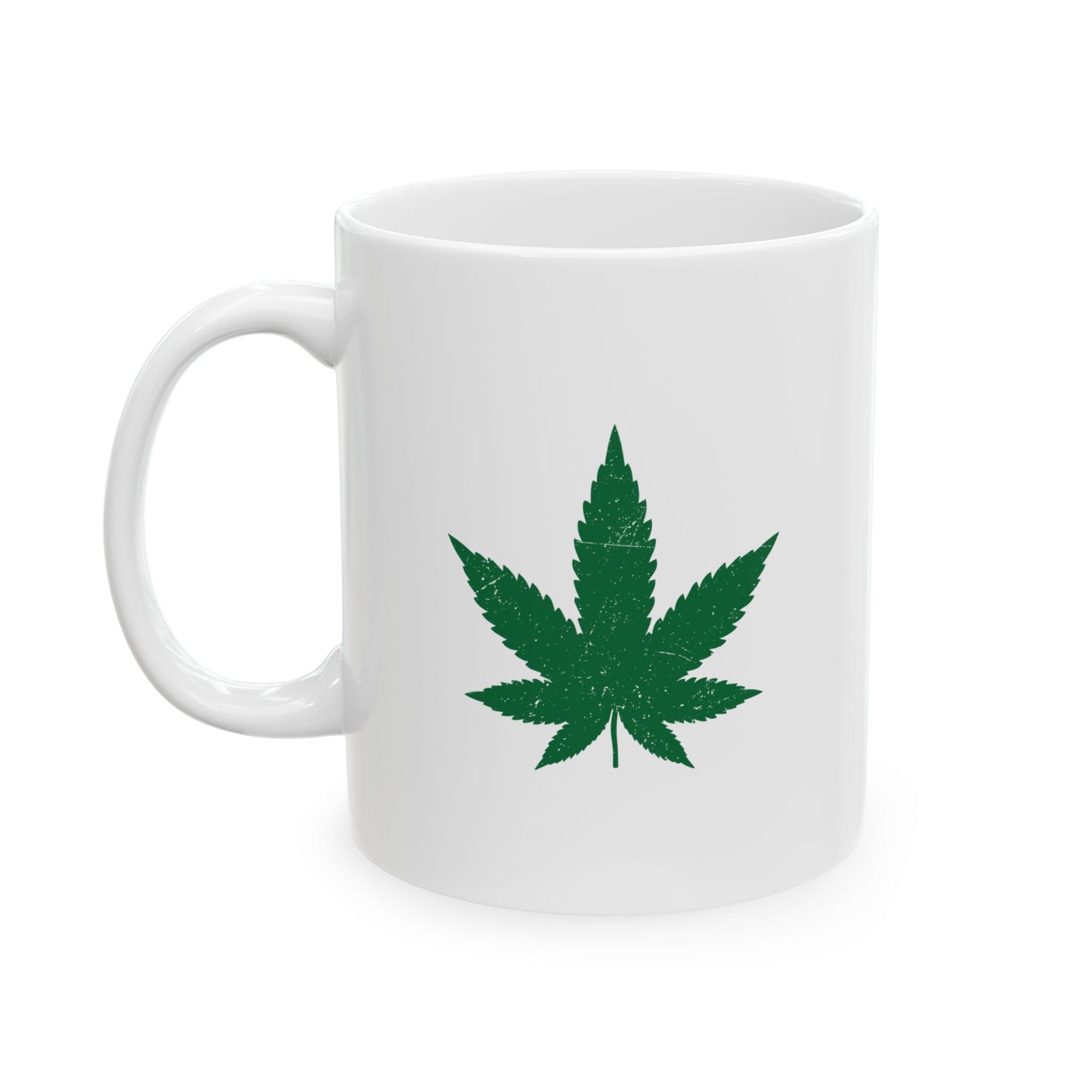 SINGLE LEAF FUNNY SARCASTIC WHITE MUG