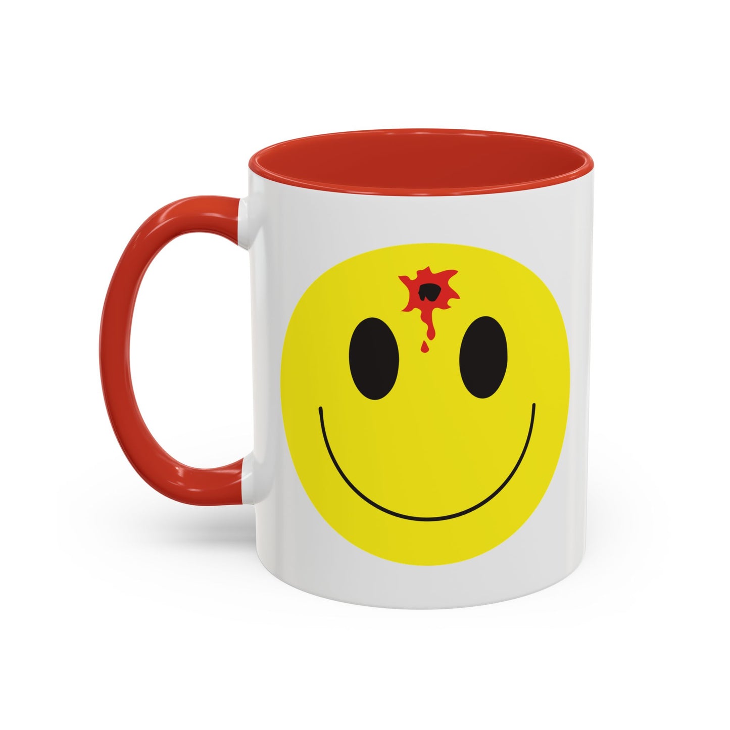 DEADSHOT HAPPY FACE Accent BiColor Funny Sarcastic Mug