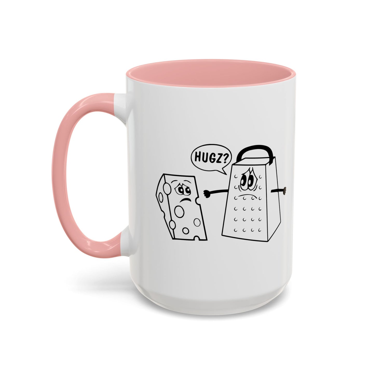 HUGZ? Accent BiColor Funny Sarcastic Mug