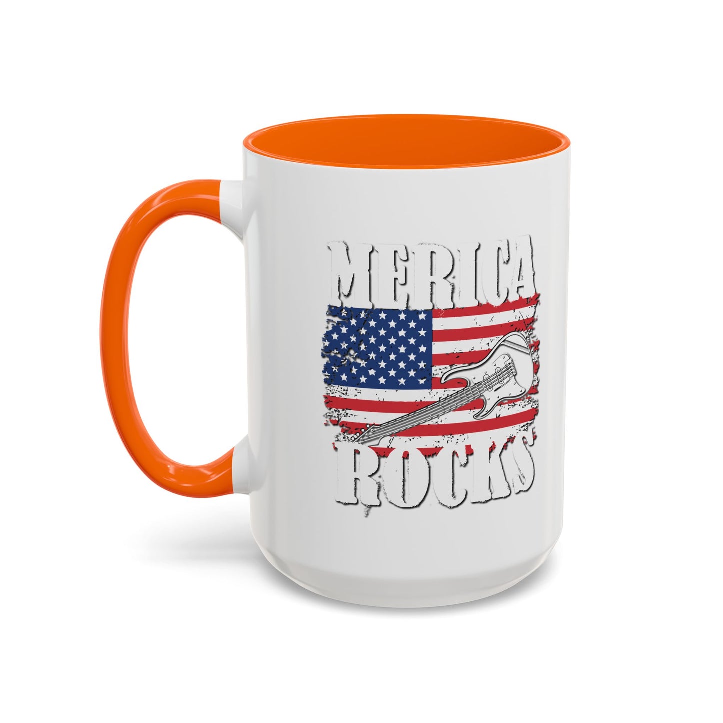 MERICA ROCKS Accent BiColor  Mug