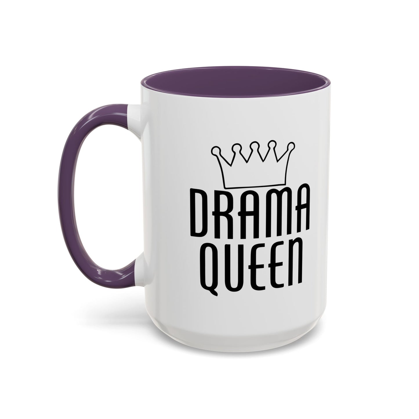 DRAMA QUEEN Accent BiColor Funny Sarcastic Mug