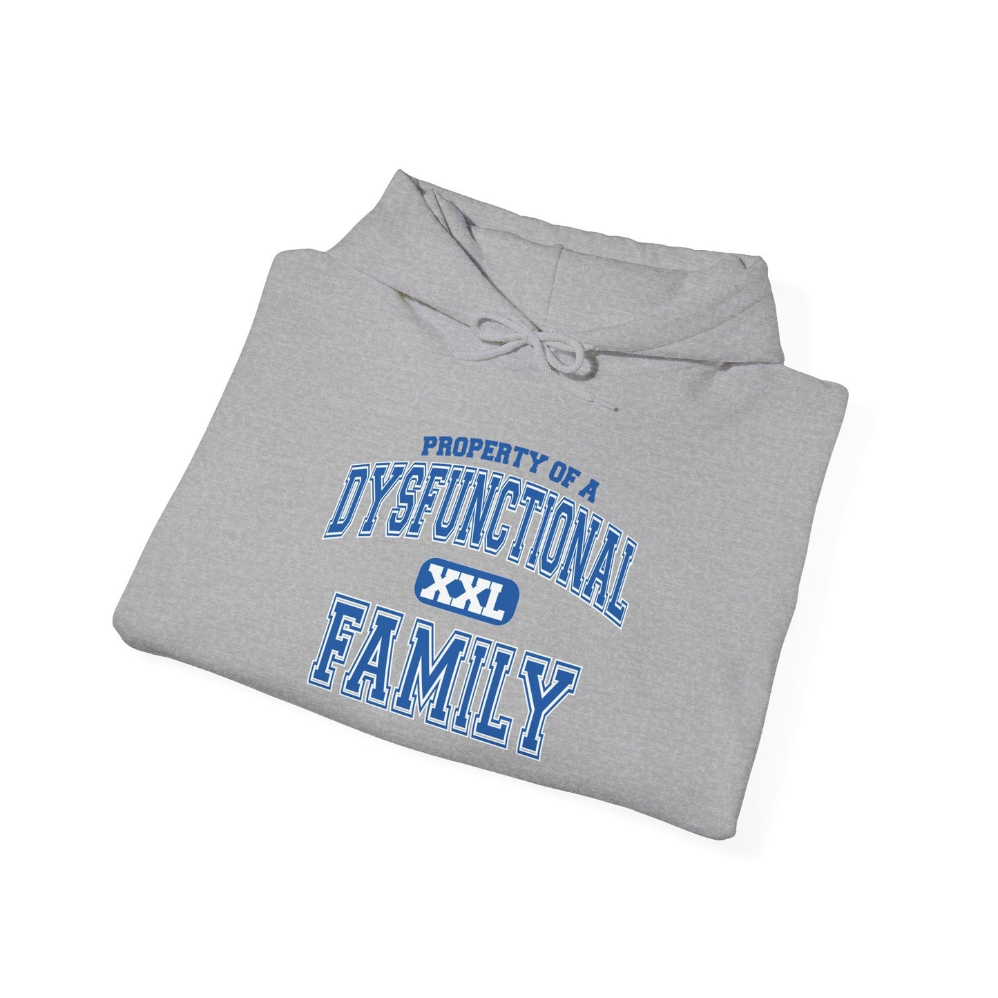 PROPERTY OF A DYSFUNCTIONAL FAMILY - Premium Unisex Funny Sarcastic Black Hoodie Sweatshirt