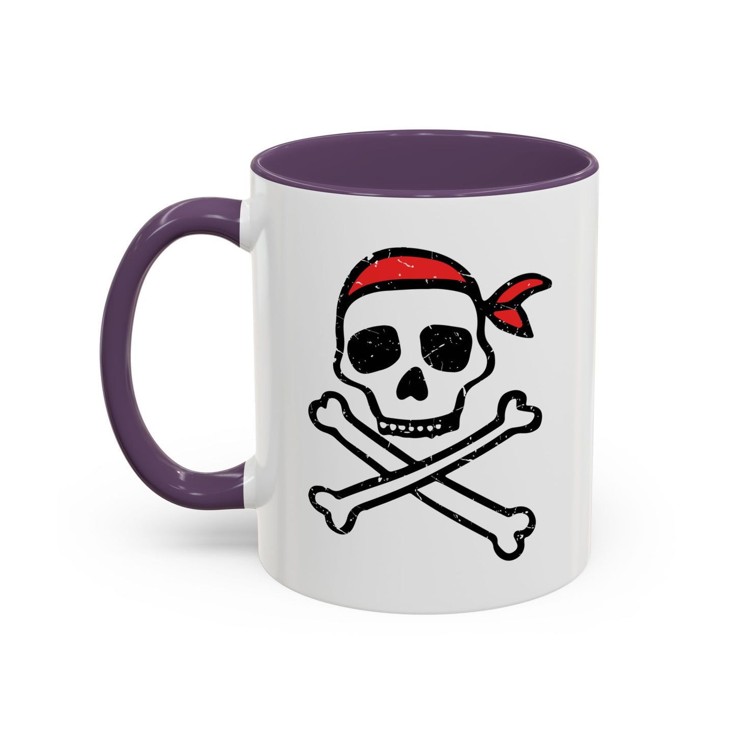 DRAWN SKULL Accent BiColor Funny Sarcastic Mug