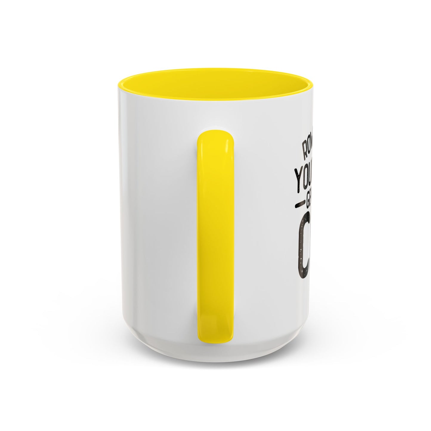 GENTLY OFF A CLIFF Accent BiColor Funny Sarcastic Mug