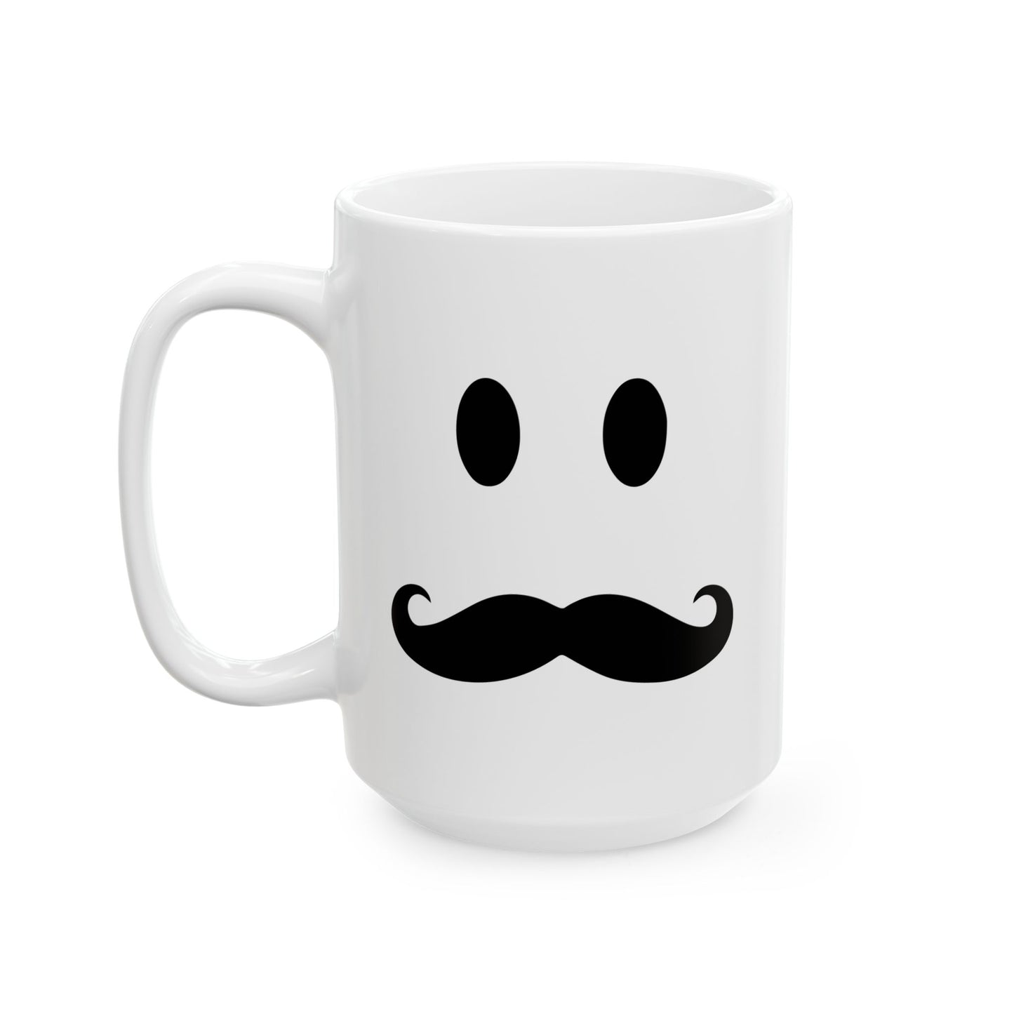 MOUSTACHE SMILE FUNNY SARCASTIC MUG