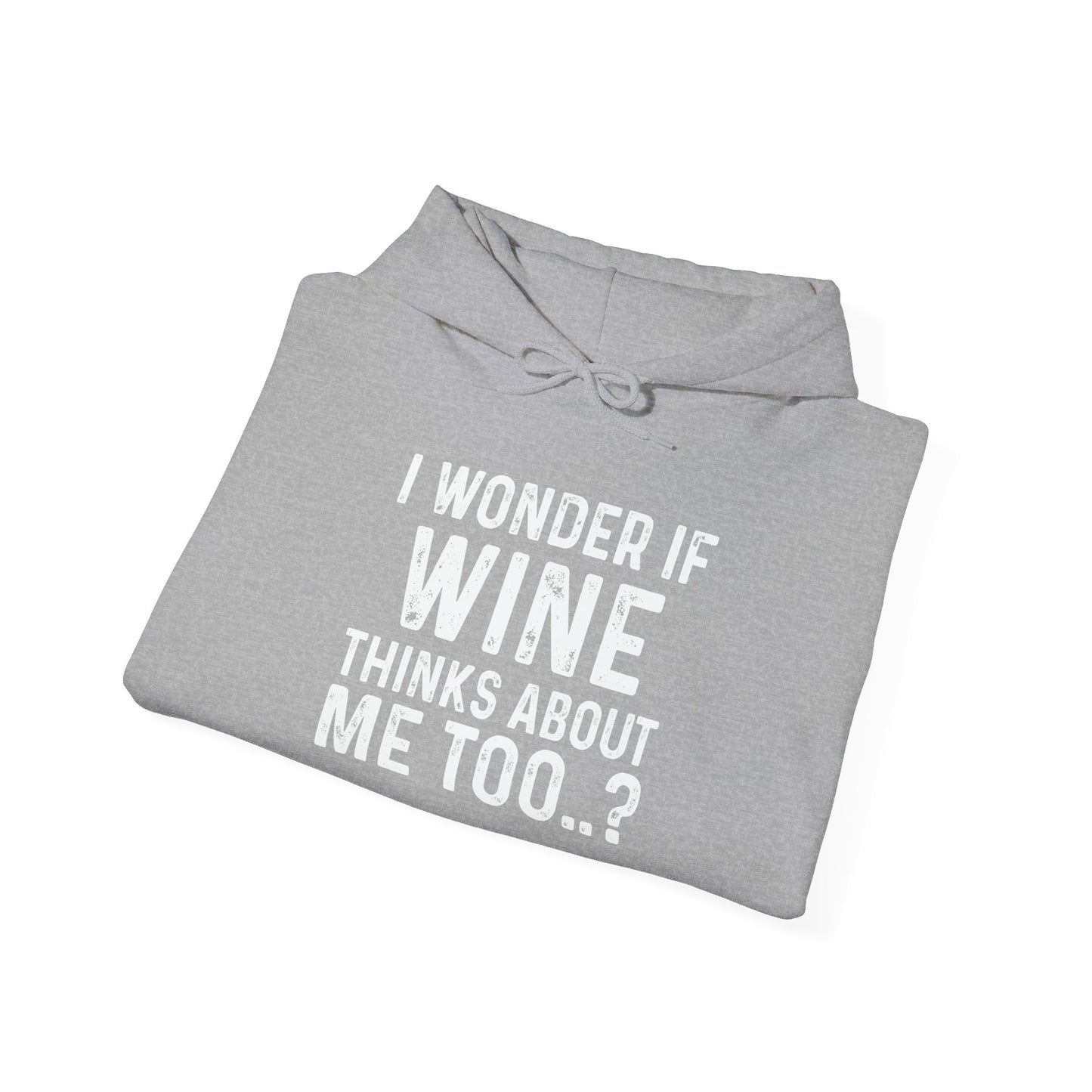 I WONDER IF TACOS THINKS ABOUT ME TOO - Premium Unisex Funny Sarcastic Black Hoodie Sweatshirt