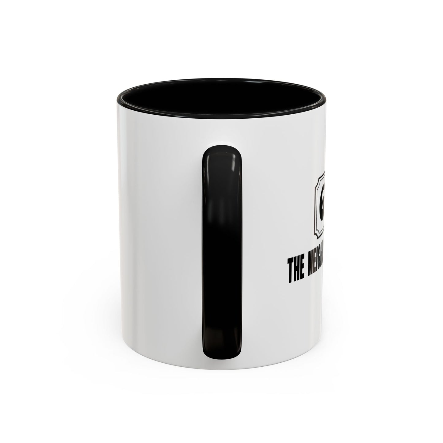 THE NEIGHBOR OF THE BEAST Accent BiColor Funny Sarcastic Mug