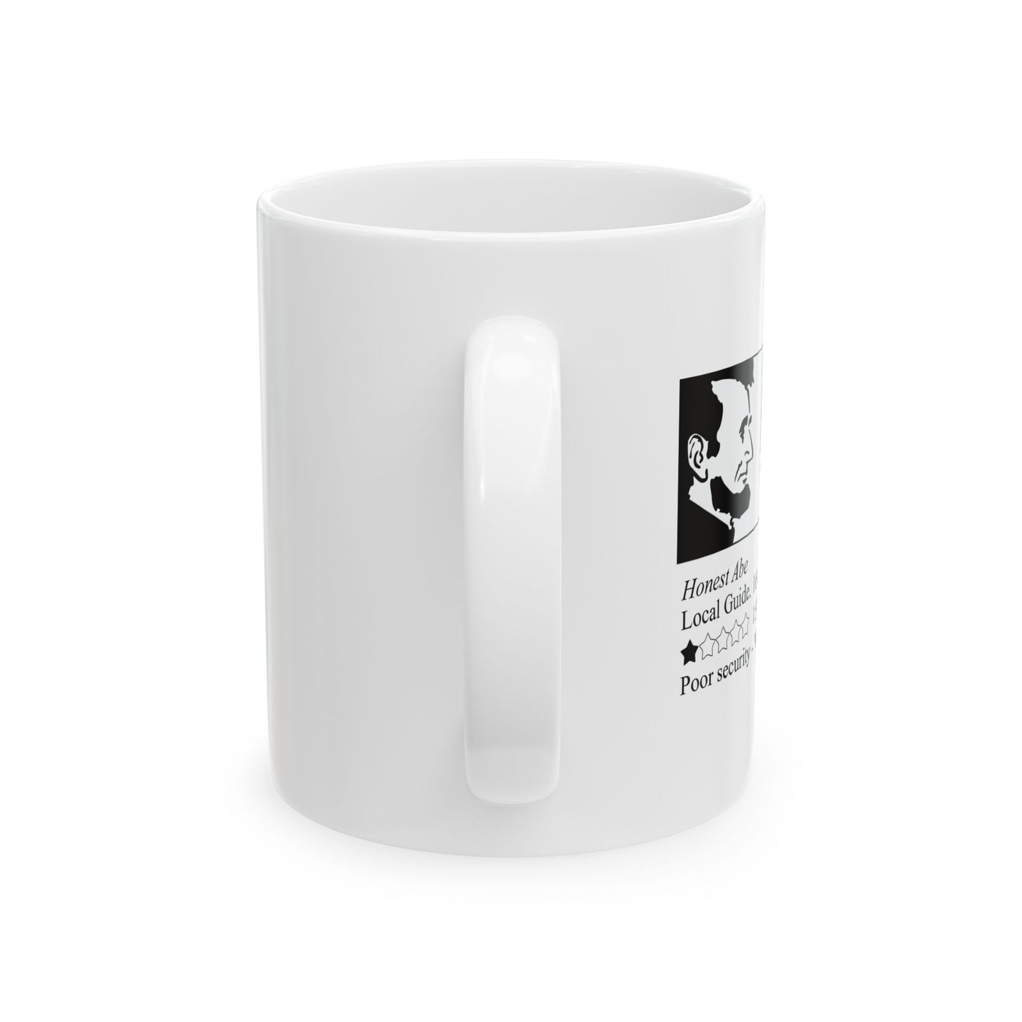 FORD'S THEATRE REVIEW FUNNY SARCASTIC WHITE MUG