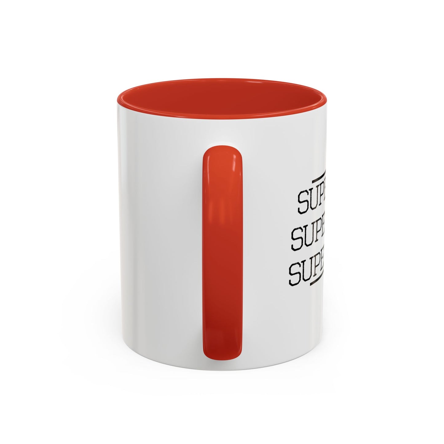 SUPER MOM Accent BiColor Mug