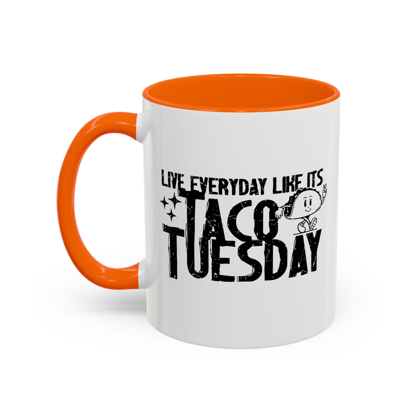 TACO TUESDAY Accent BiColor Funny Sarcastic Mug