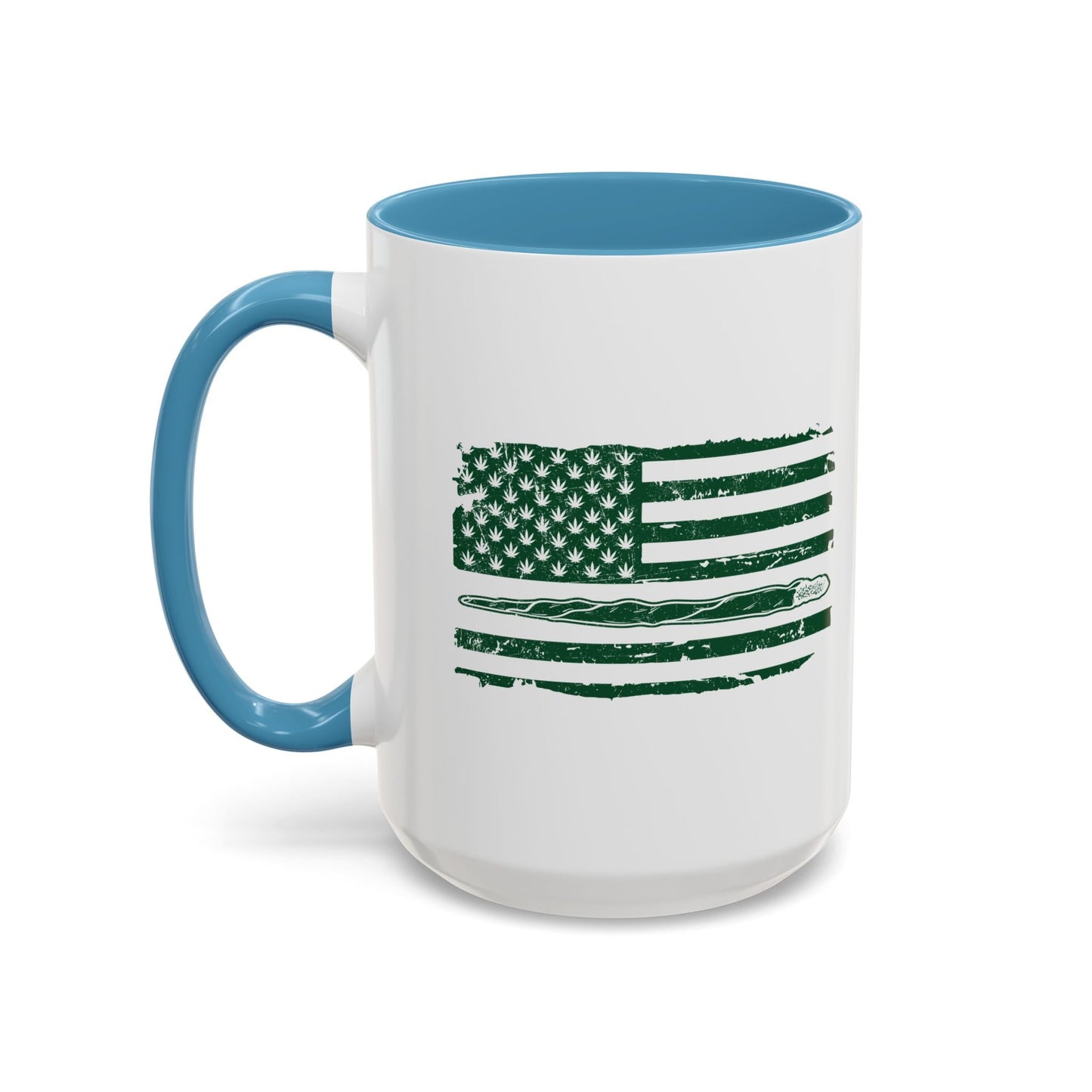 420 FLAG Accent BiColor Funny Sarcastic Mug