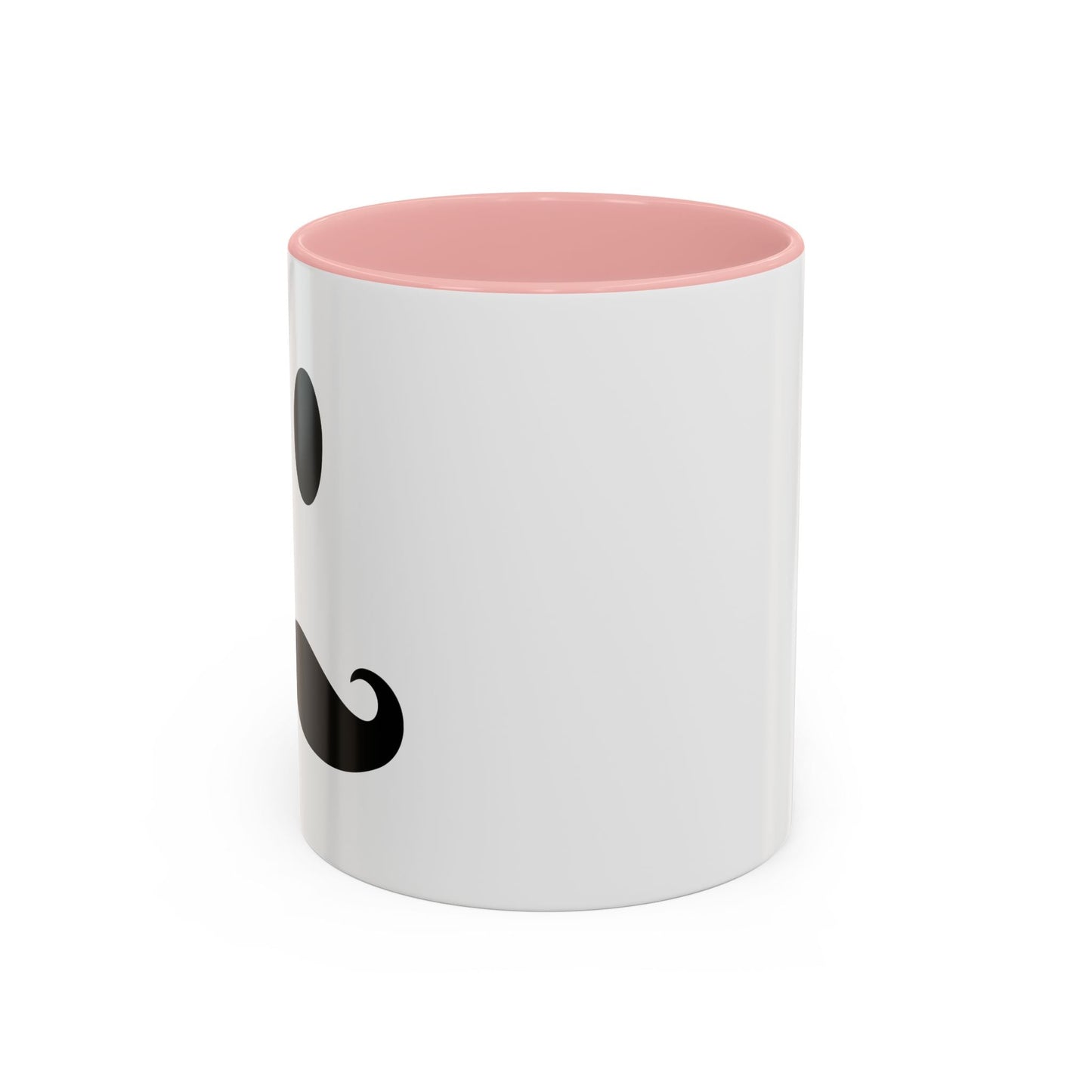 MOUSTACHE SMILE Accent BiColor Funny Sarcastic Mug