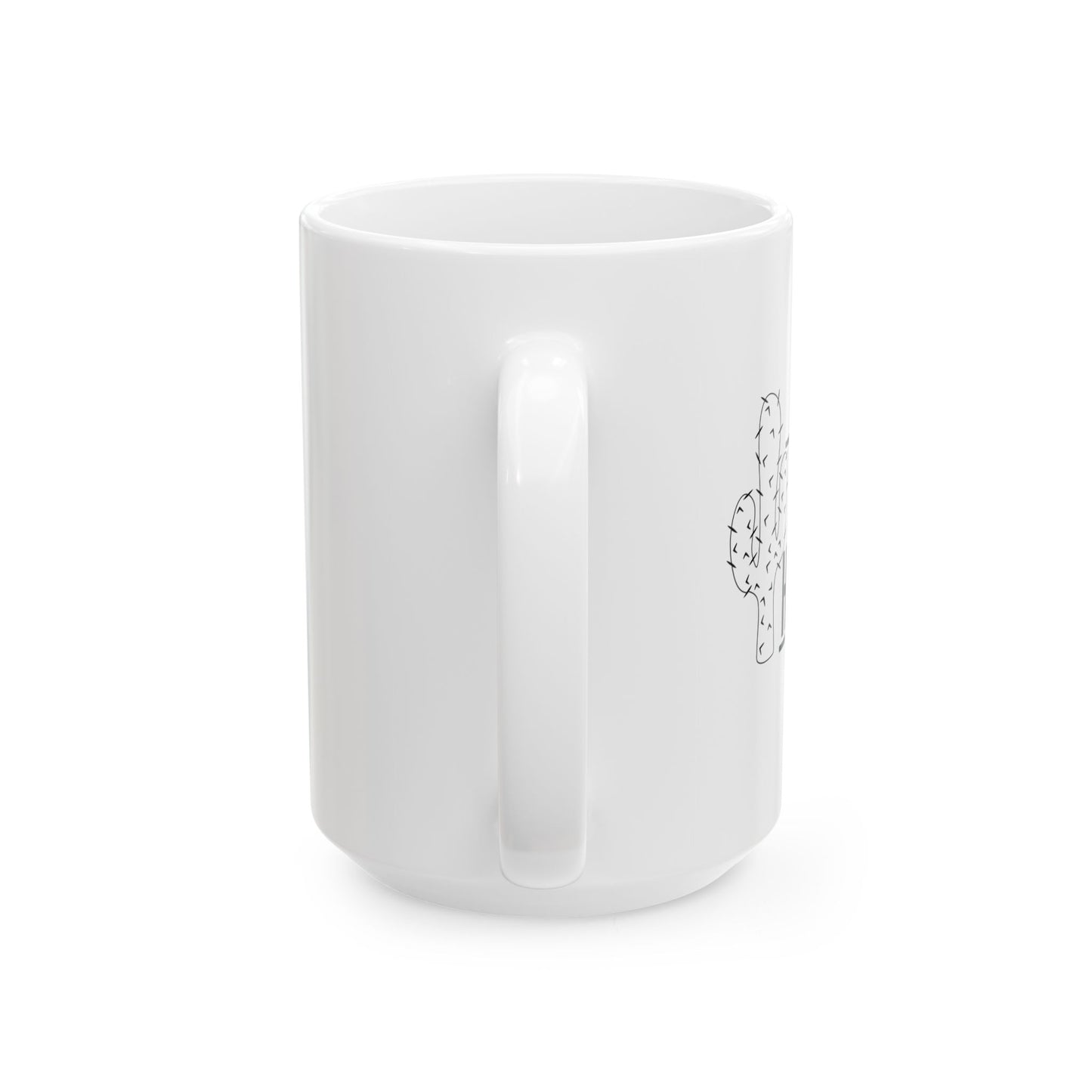 NOT A HUGGER FUNNY SARCASTIC WHITE MUG