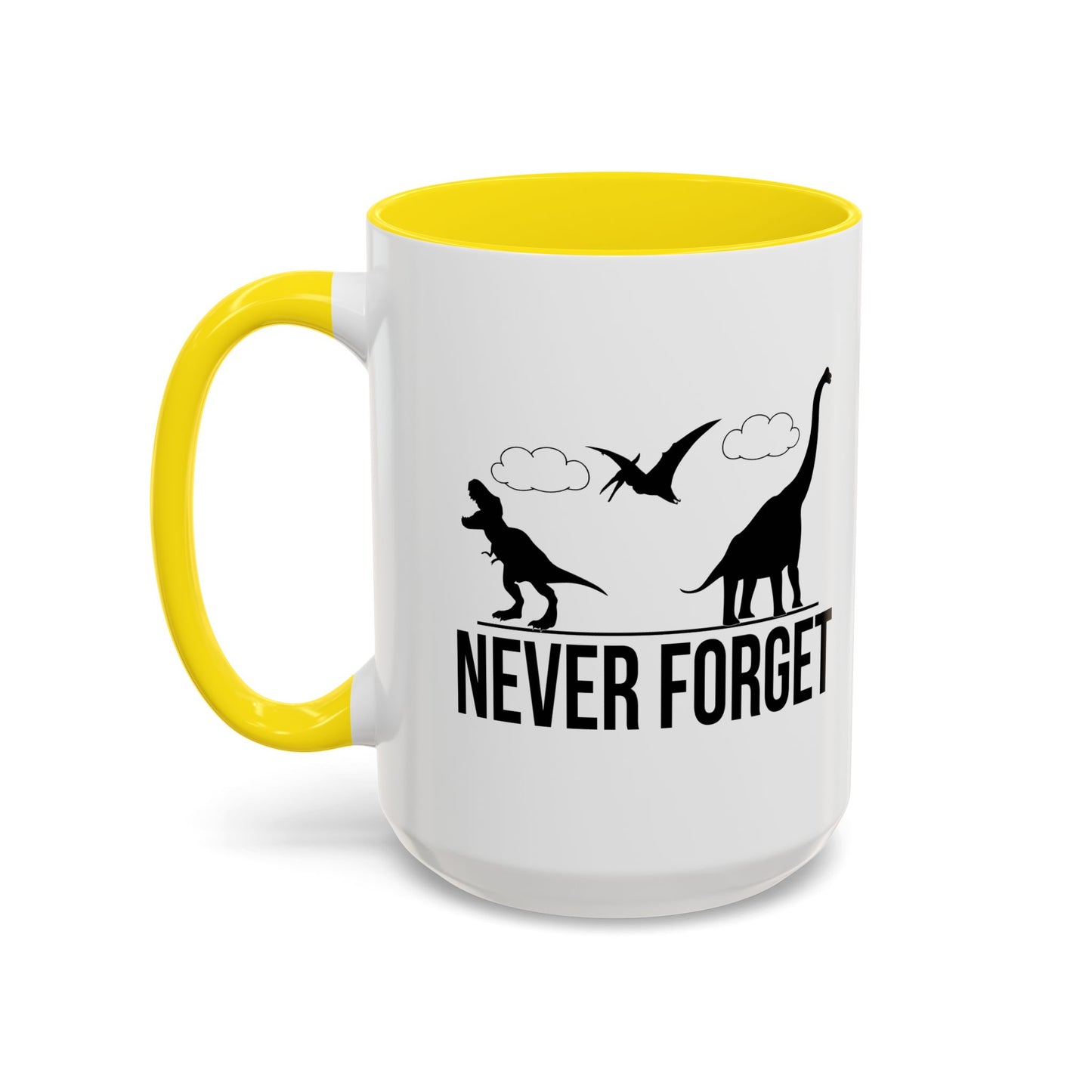 NEVER FORGET Accent BiColor Funny Sarcastic Mug