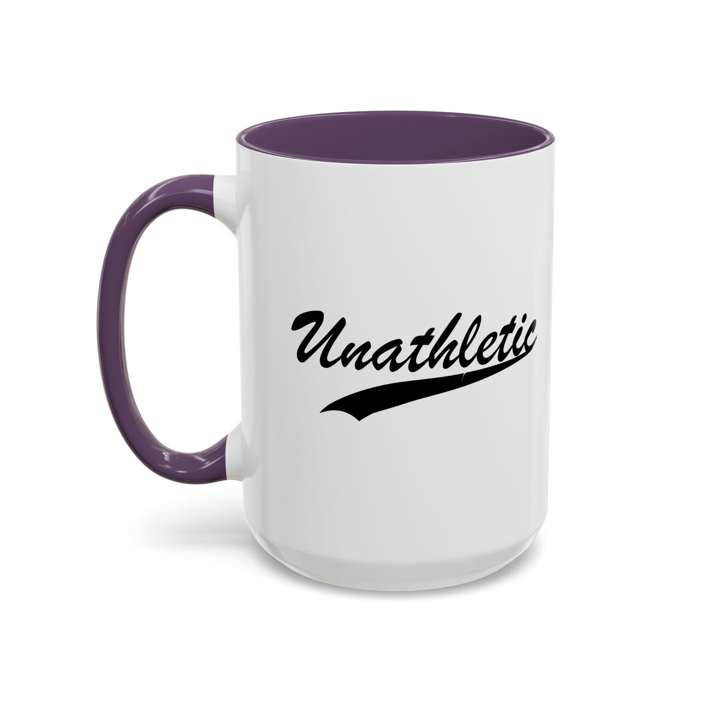 UNATHLETIC Accent BiColor Funny Sarcastic Mug