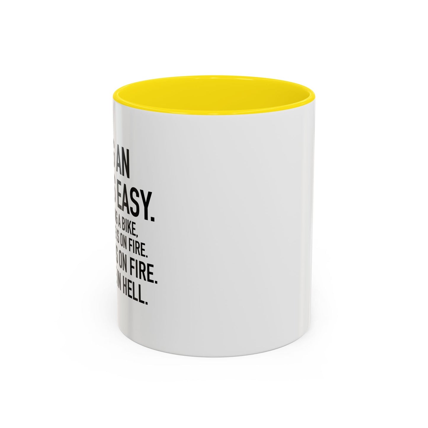 BEING AN ADULT IS EASY Accent BiColor Funny Sarcastic Mug