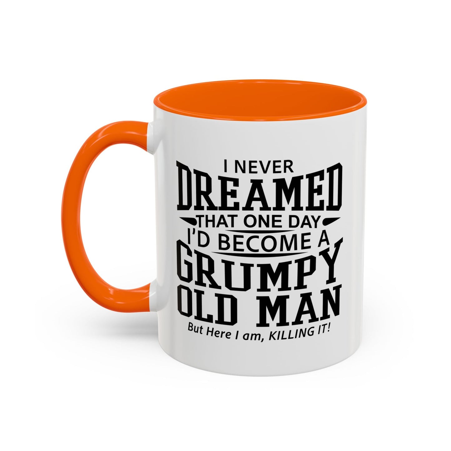 GRUMPY OLD MAN Accent BiColor Funny Sarcastic Mug